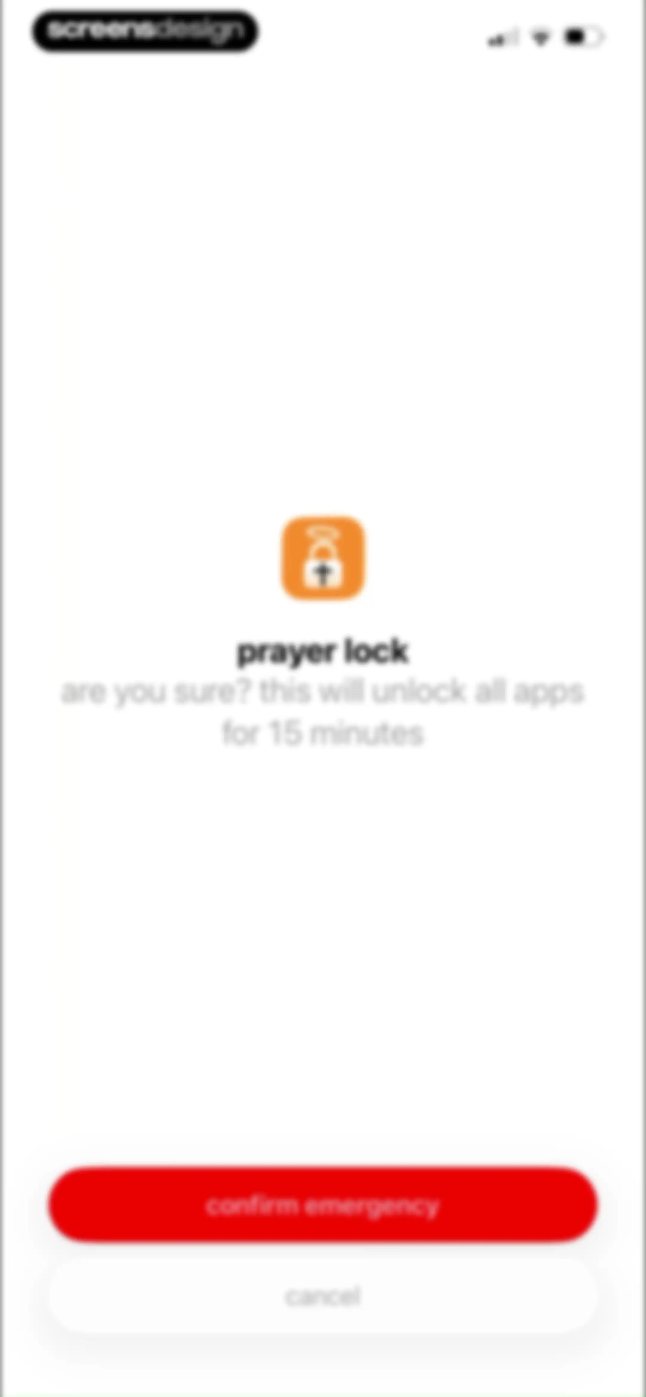 prayer lock: christian focus screen 71
