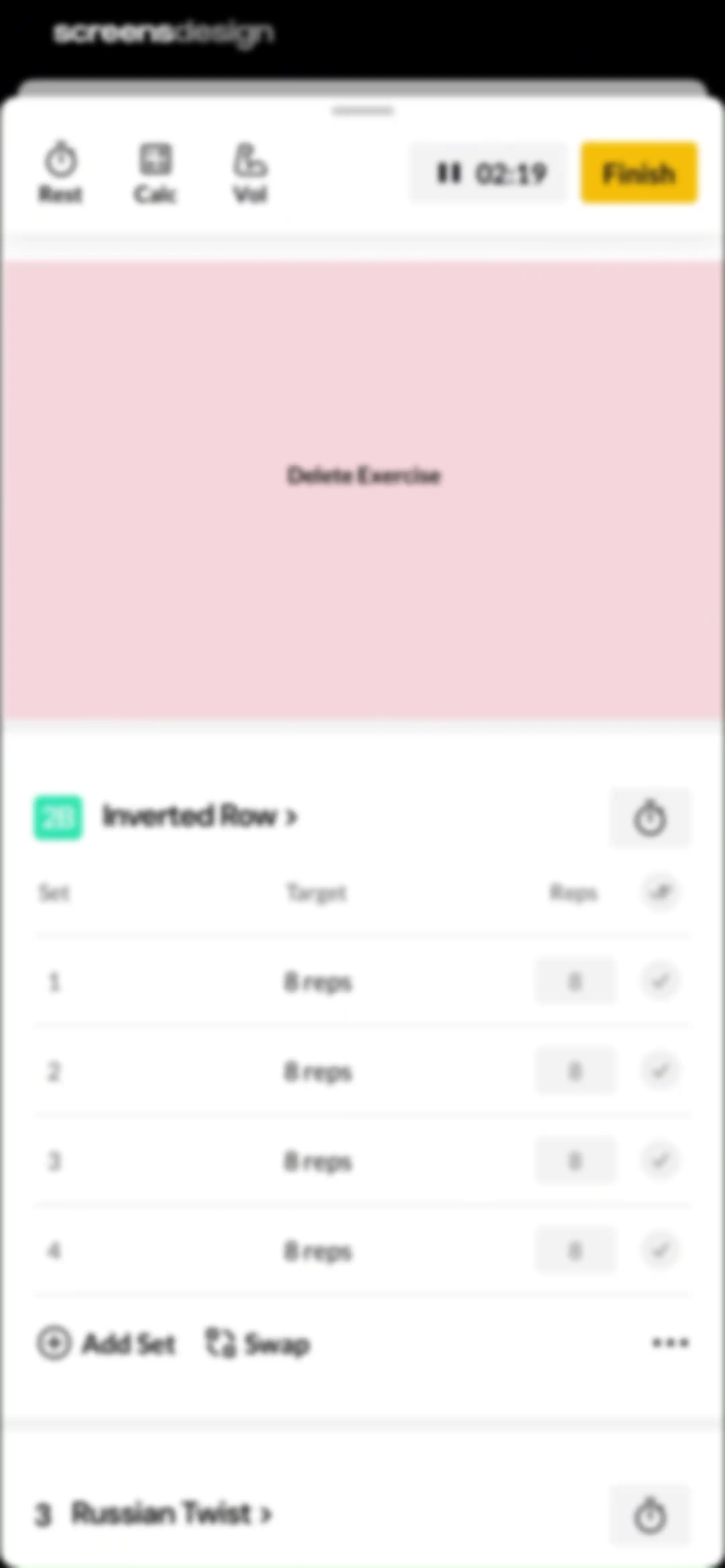 Boostcamp: Workout Programs screen 74