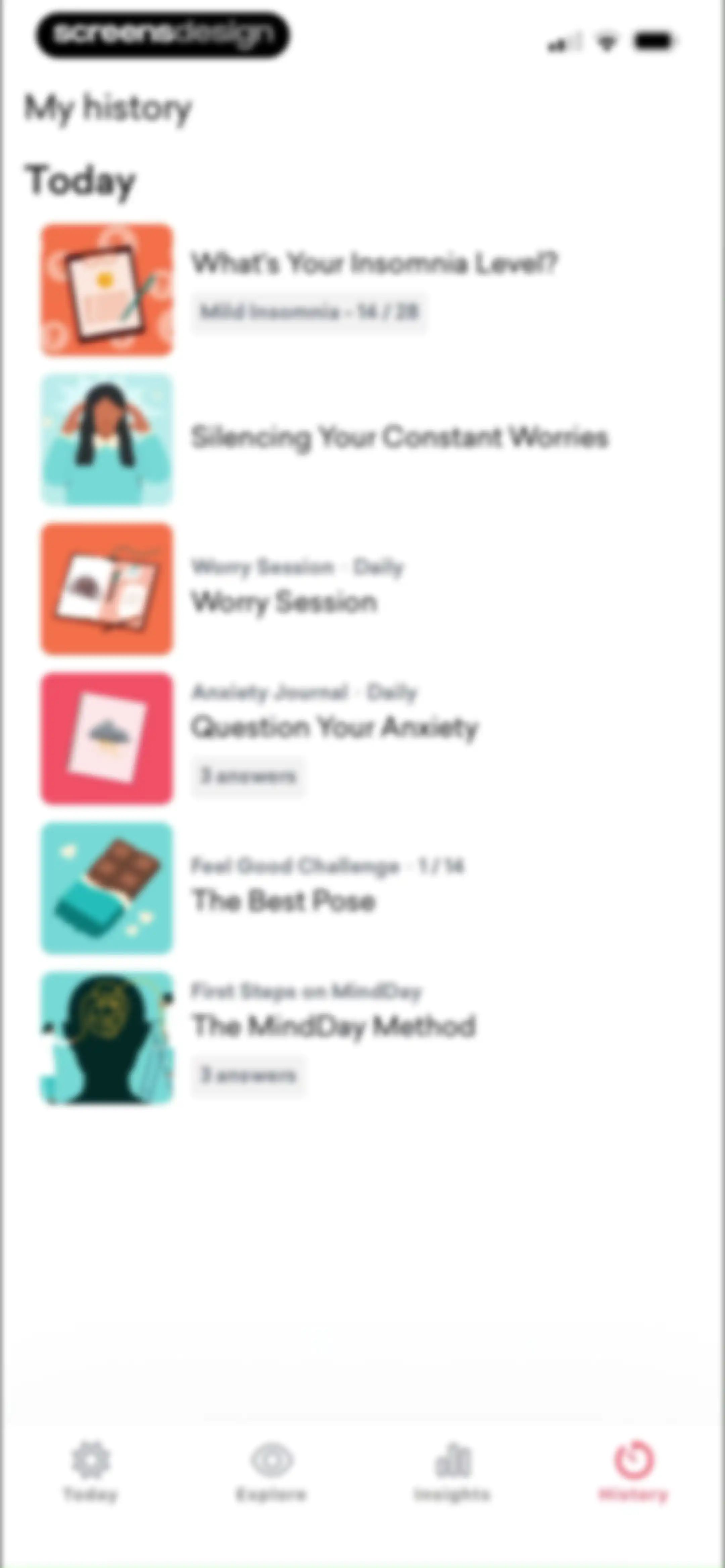 MindDay: Mental Health, Stress screen 152