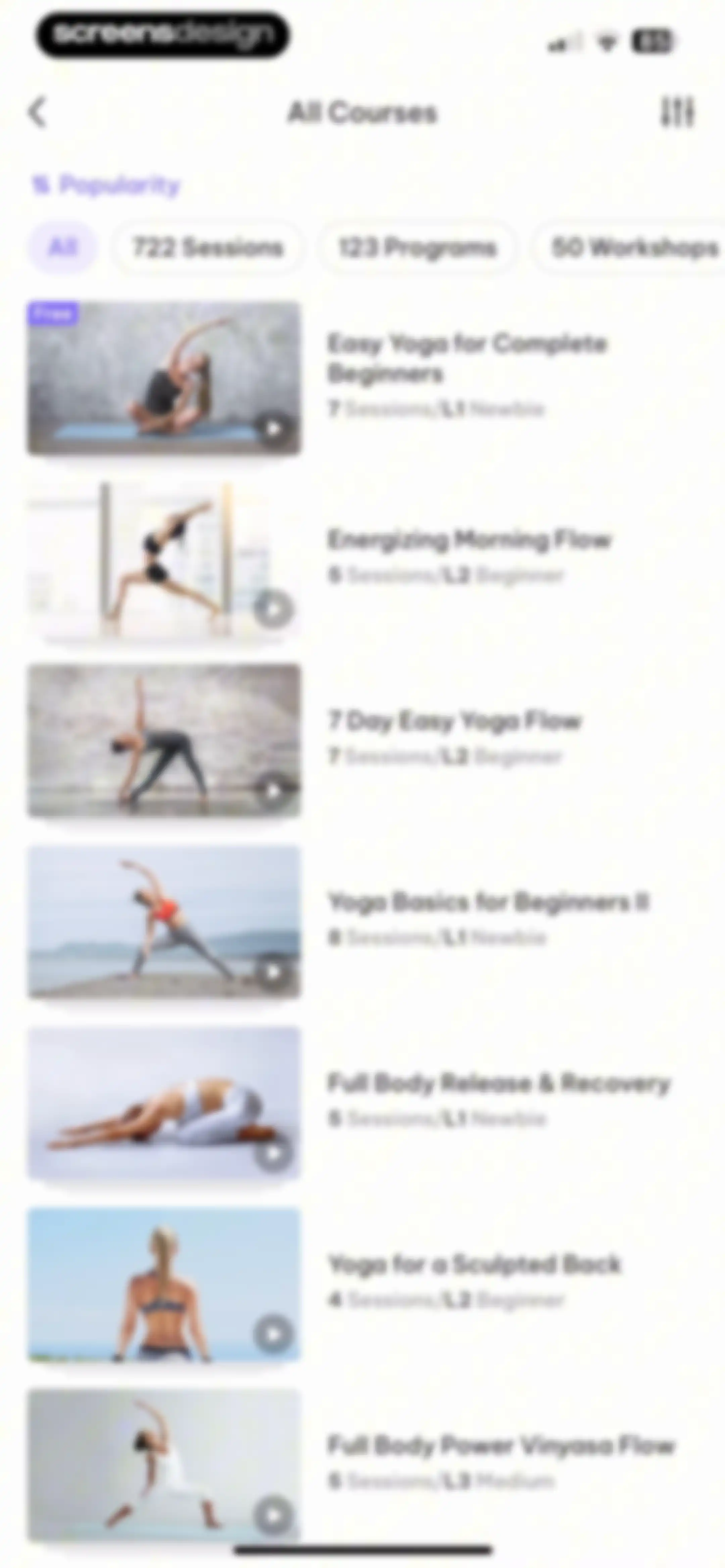 Daily Yoga: Yoga for Fitness® screen 62