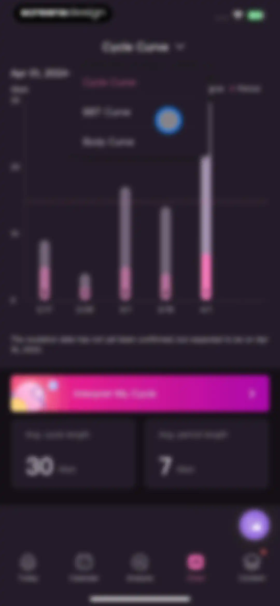 Femometer Fertility Tracker screen 87
