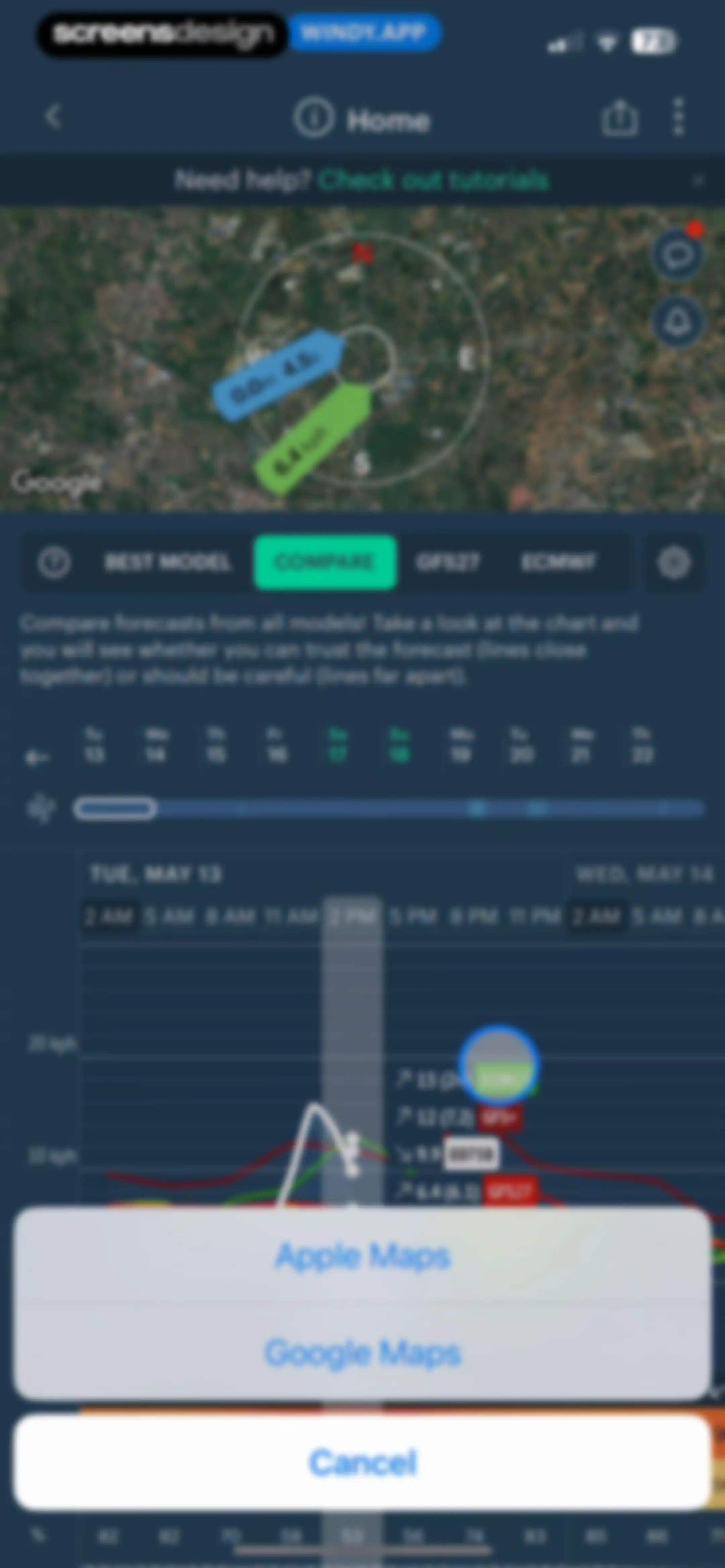 Windy.app — Wind, Tides, Radar screen 57