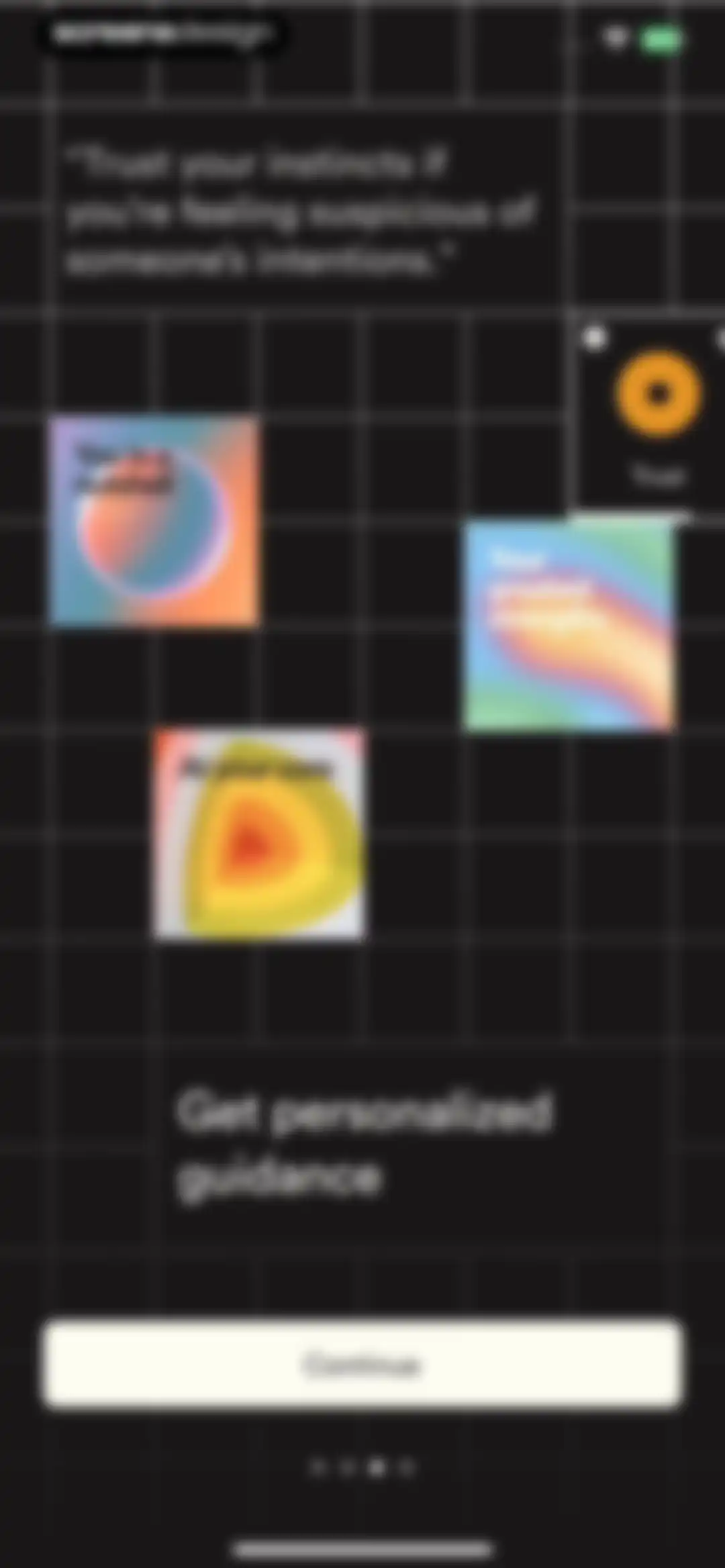 Dimensional: Personality Test screen 5