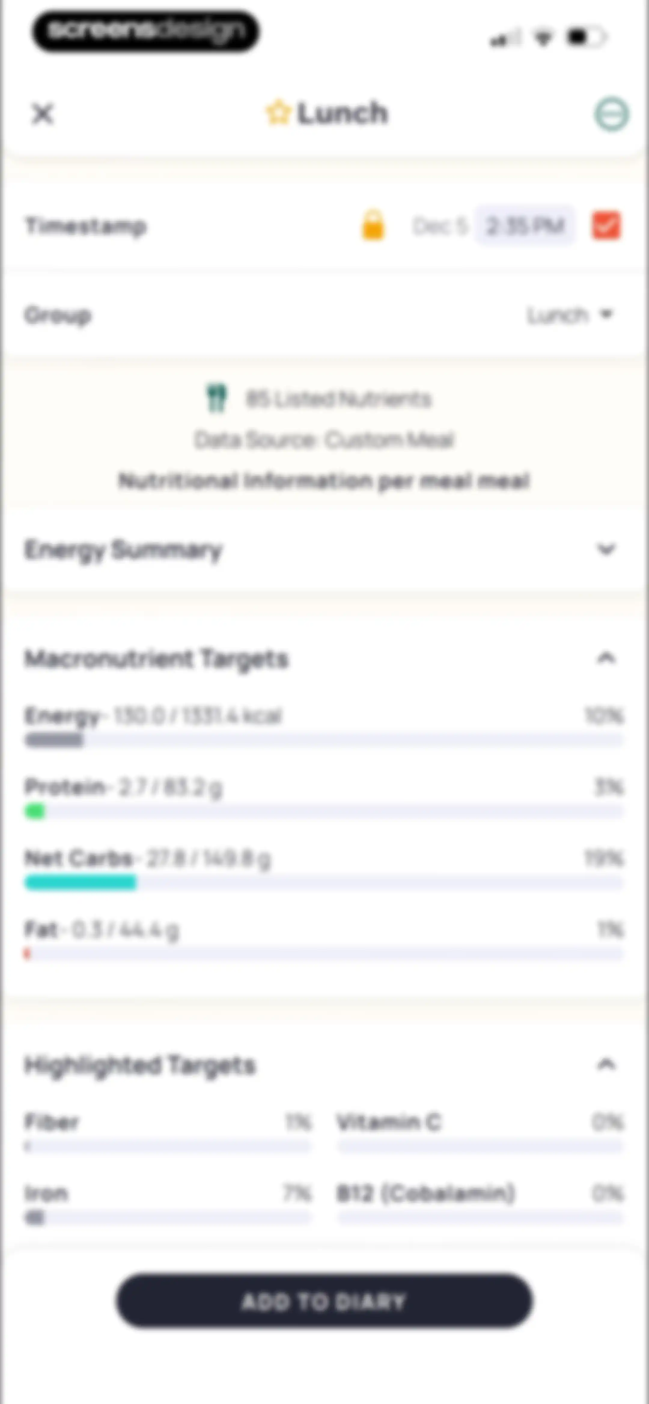 Cronometer: Calorie Counter screen 130