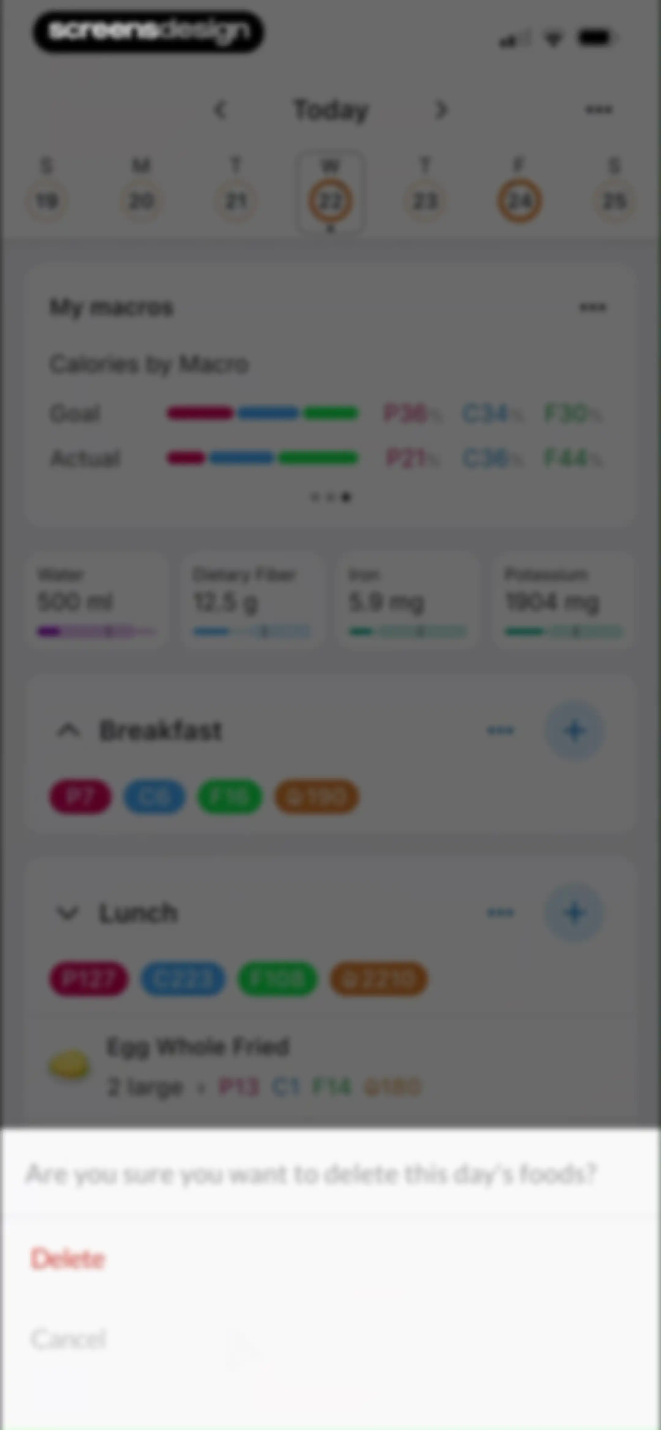 MacrosFirst - Macro Tracker screen 114