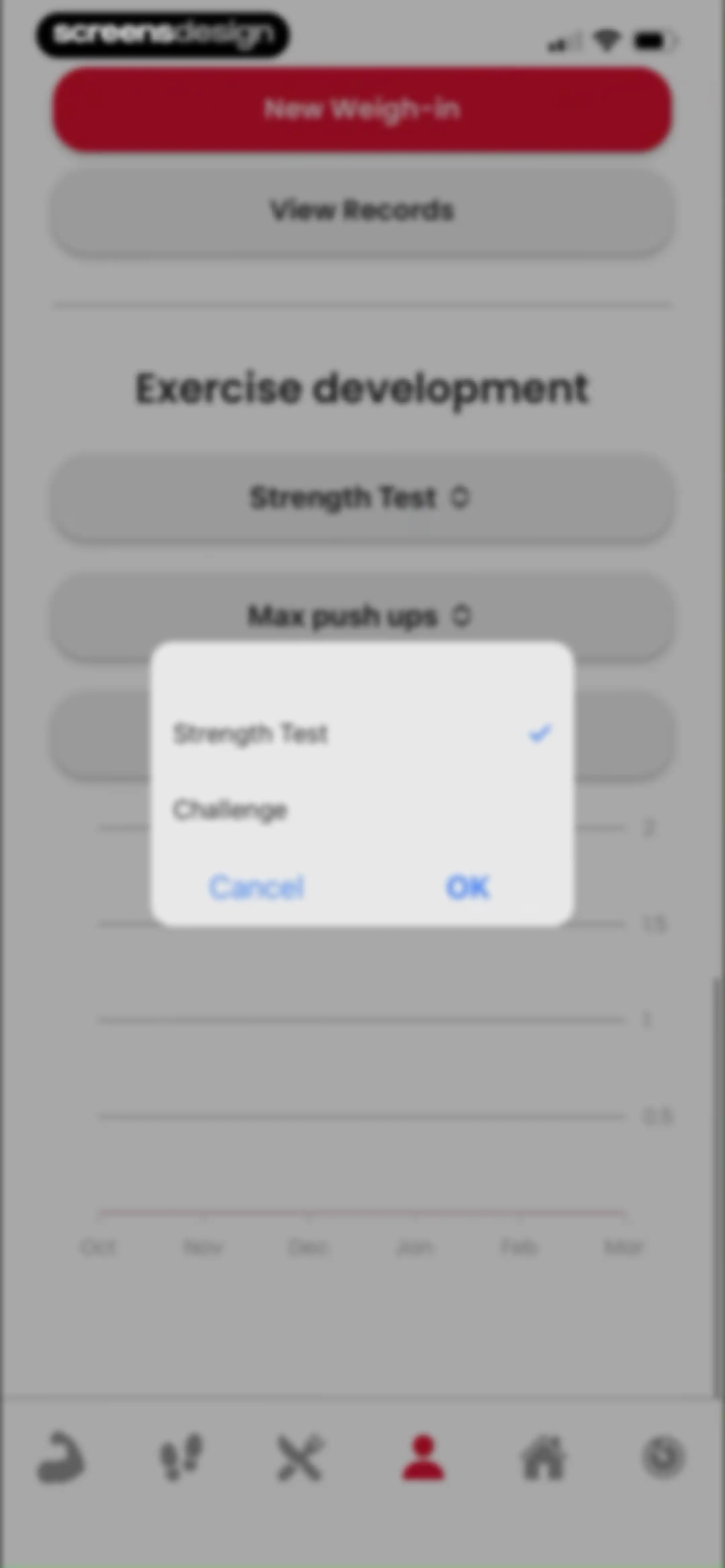 90 Day Challenge screen 142