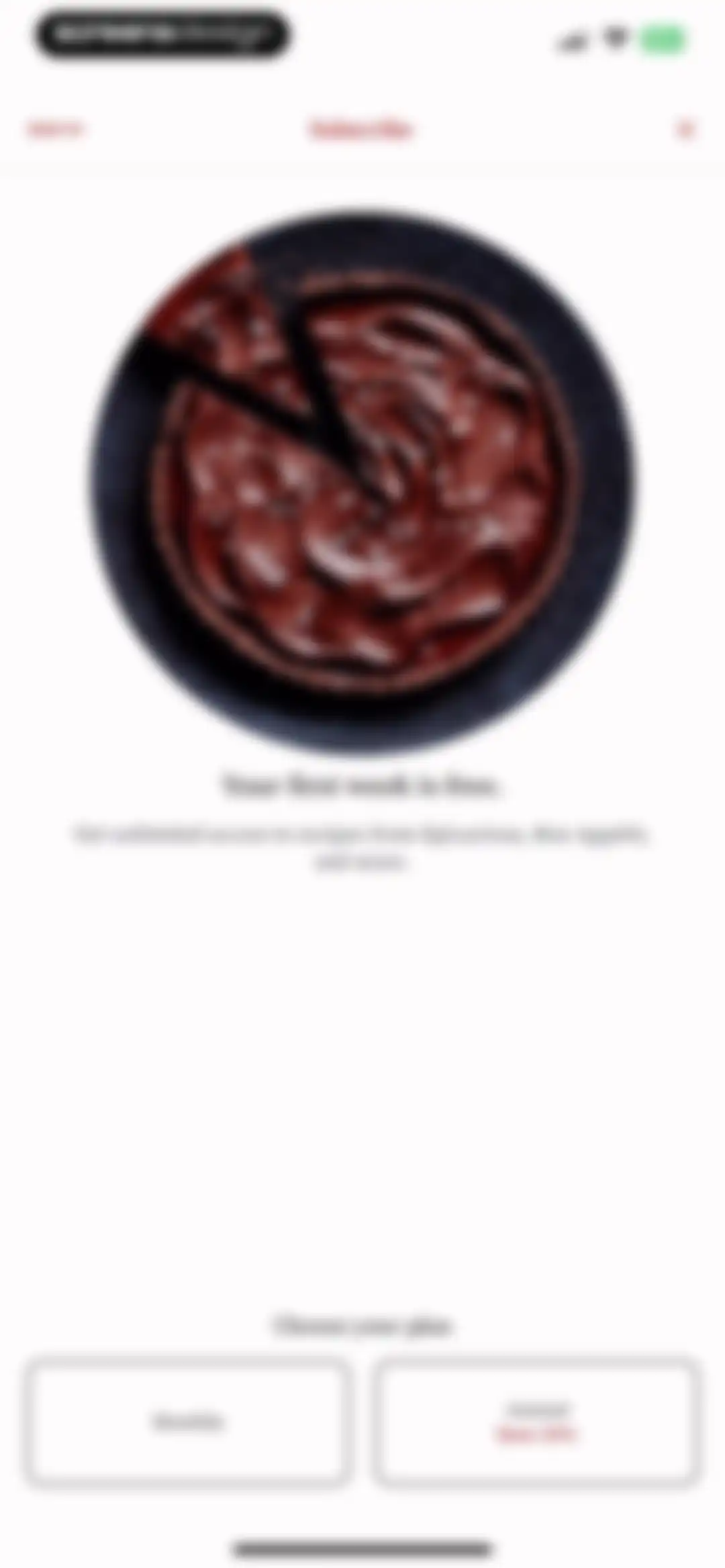 Epicurious screen 3