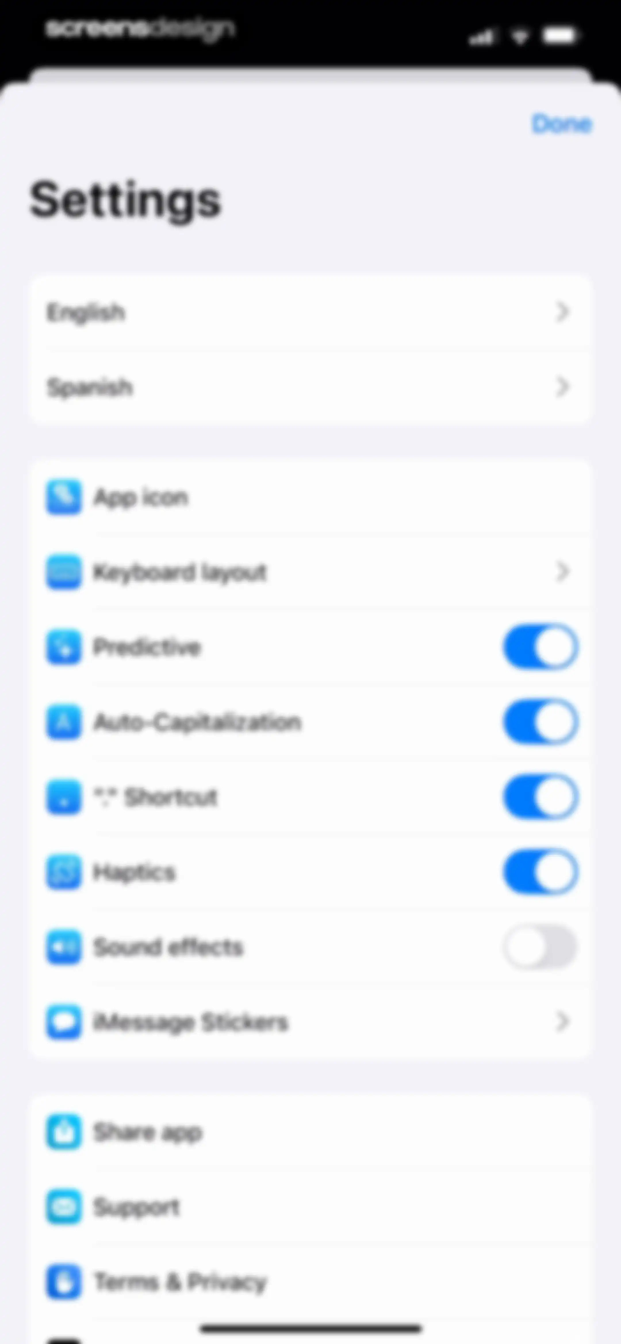 Translator Keyboard - Language screen 34