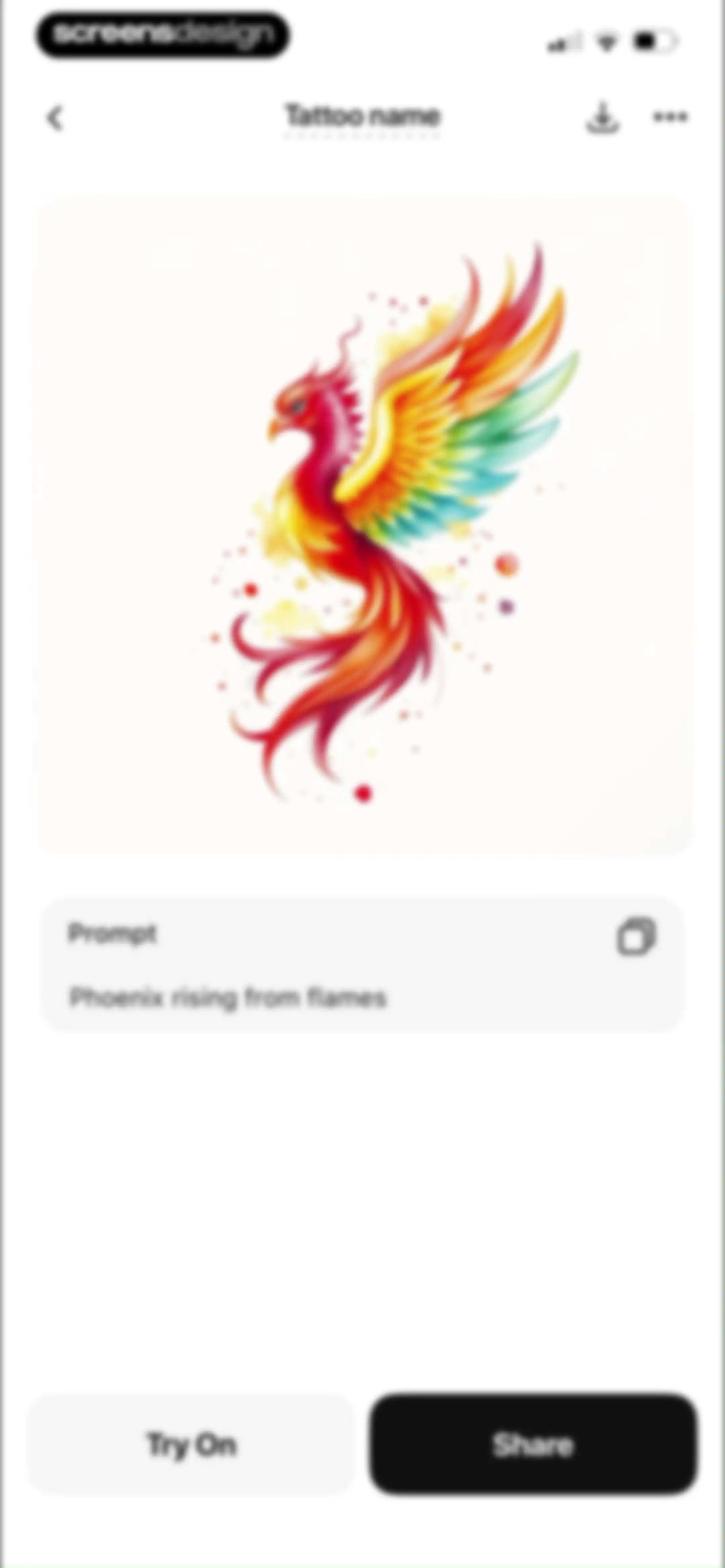 Tattoo AI Design Generator－Ink screen 43