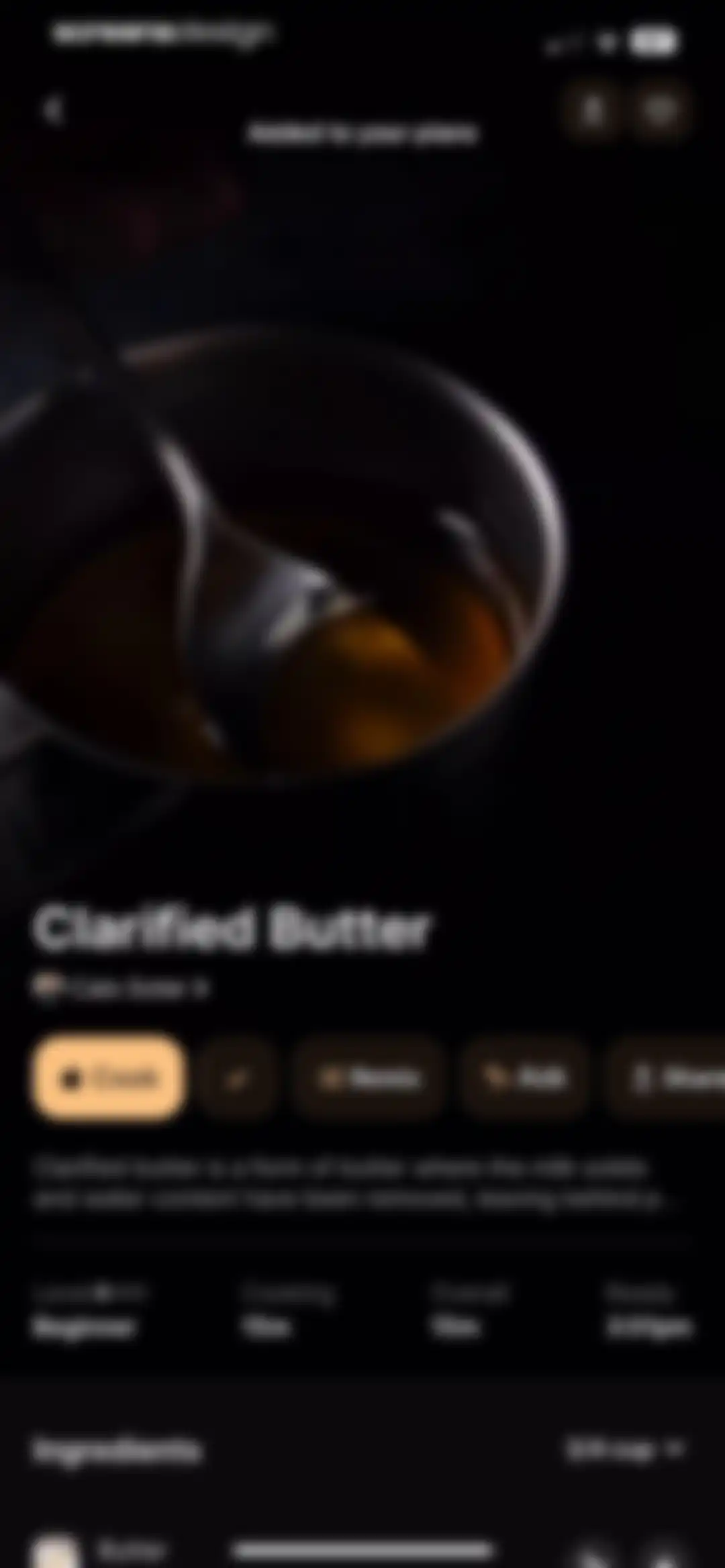 CREME: Create Memorable Meals screen 36