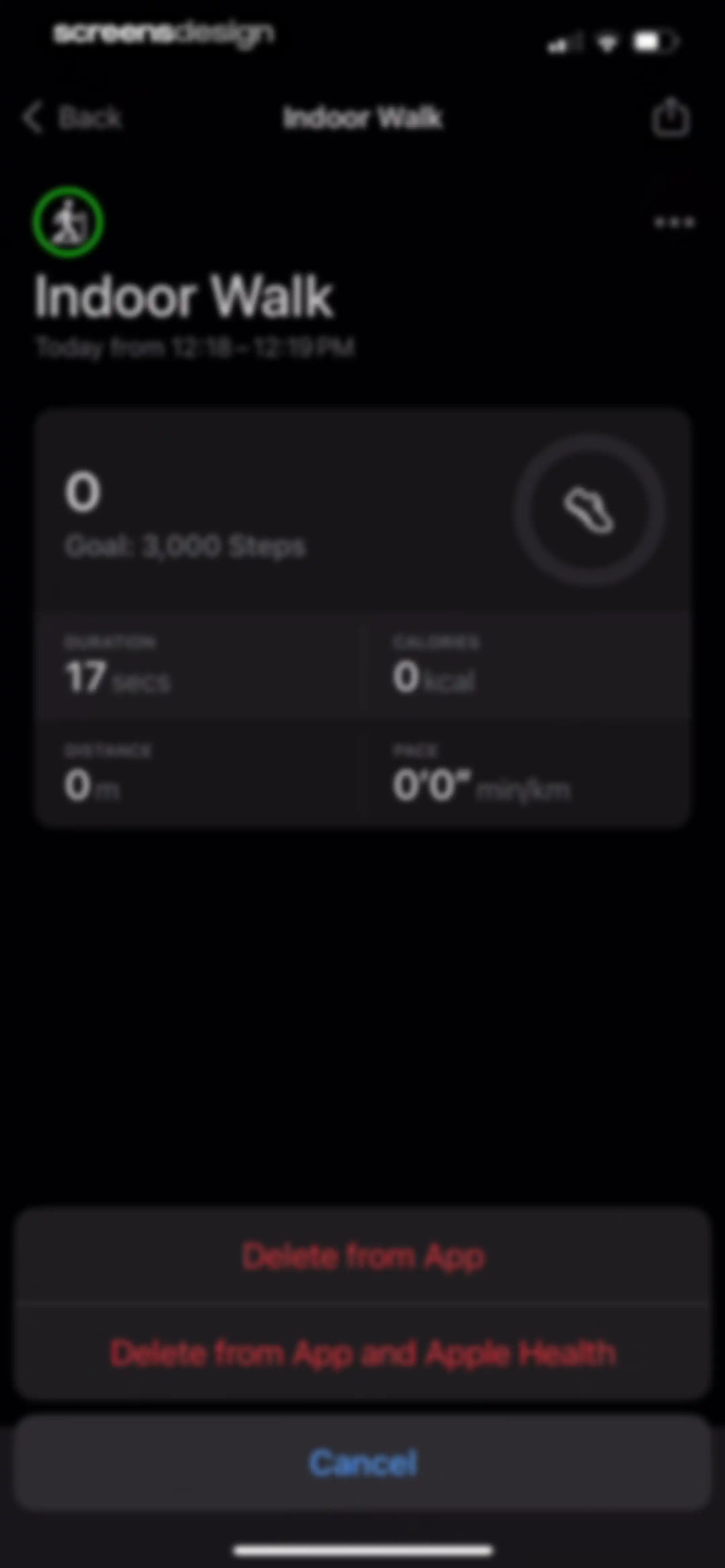 StepsApp Pedometer screen 121