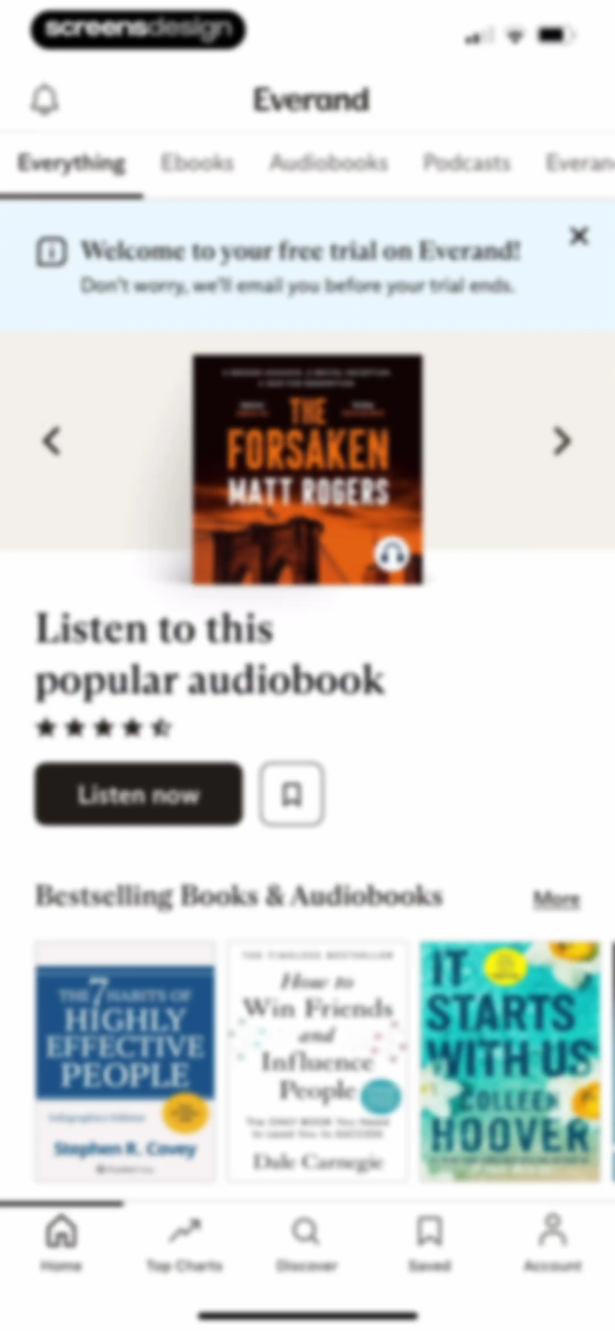 Everand: Audiobooks & Ebooks screen 14