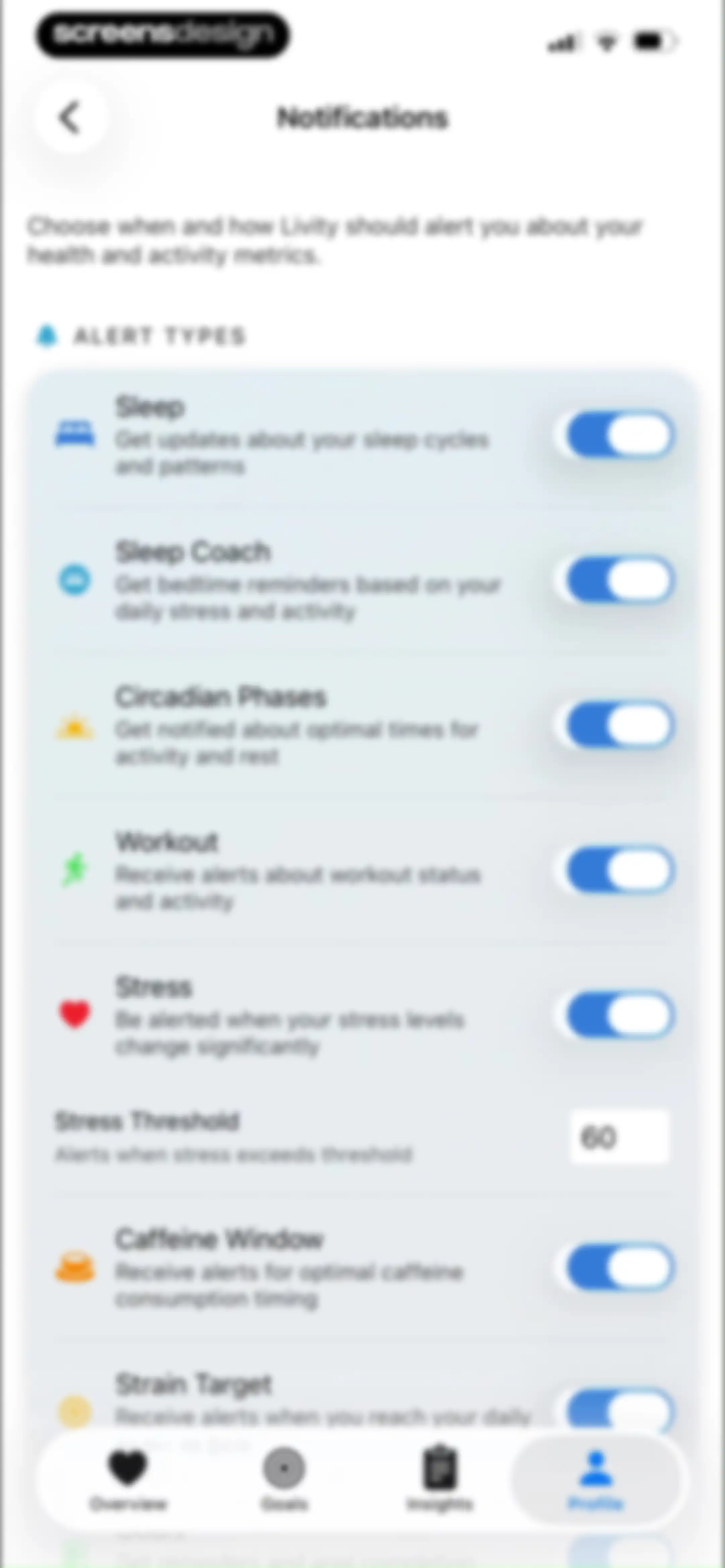 Livity: Sleep & Health Tracker screen 164