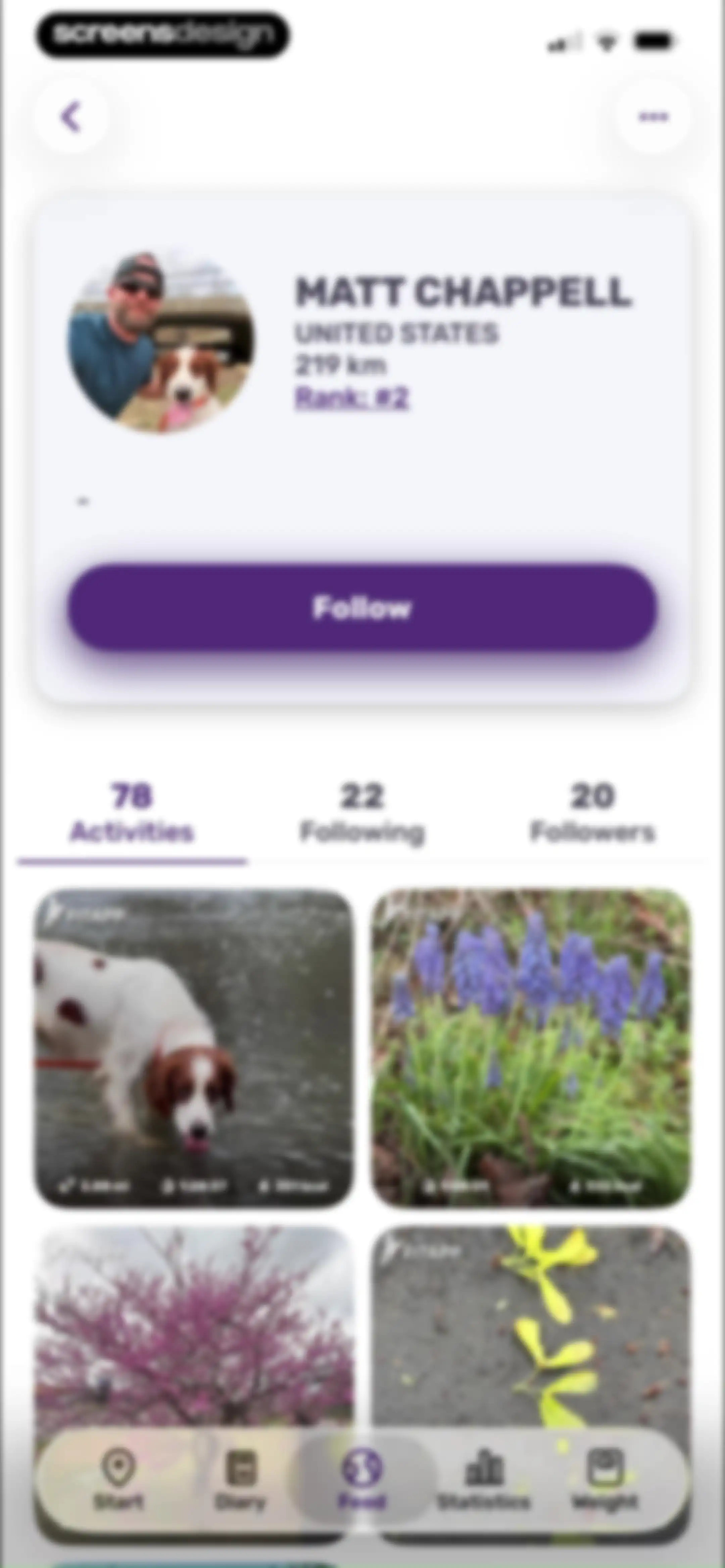 Running Tracker App – FITAPP screen 104