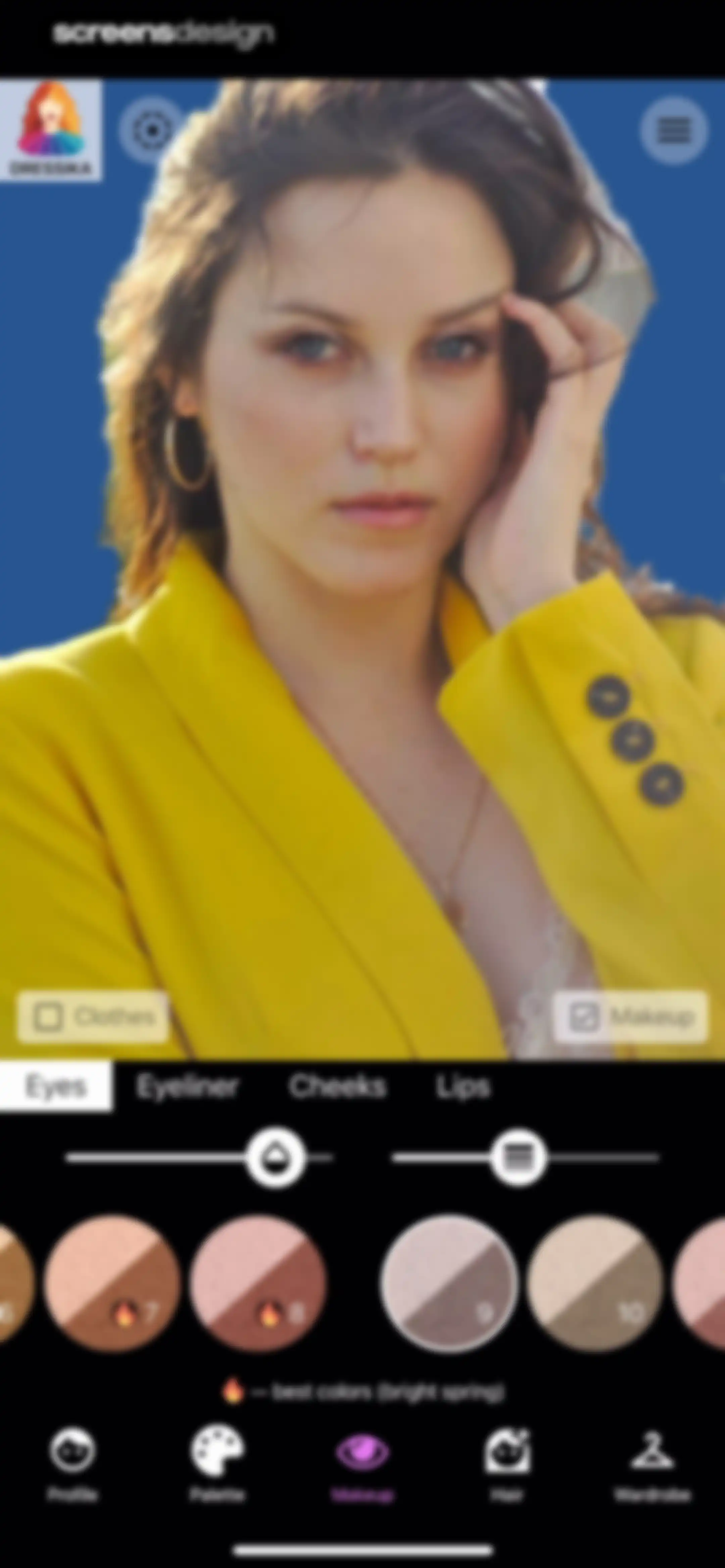 Color Analysis - Dressika screen 51
