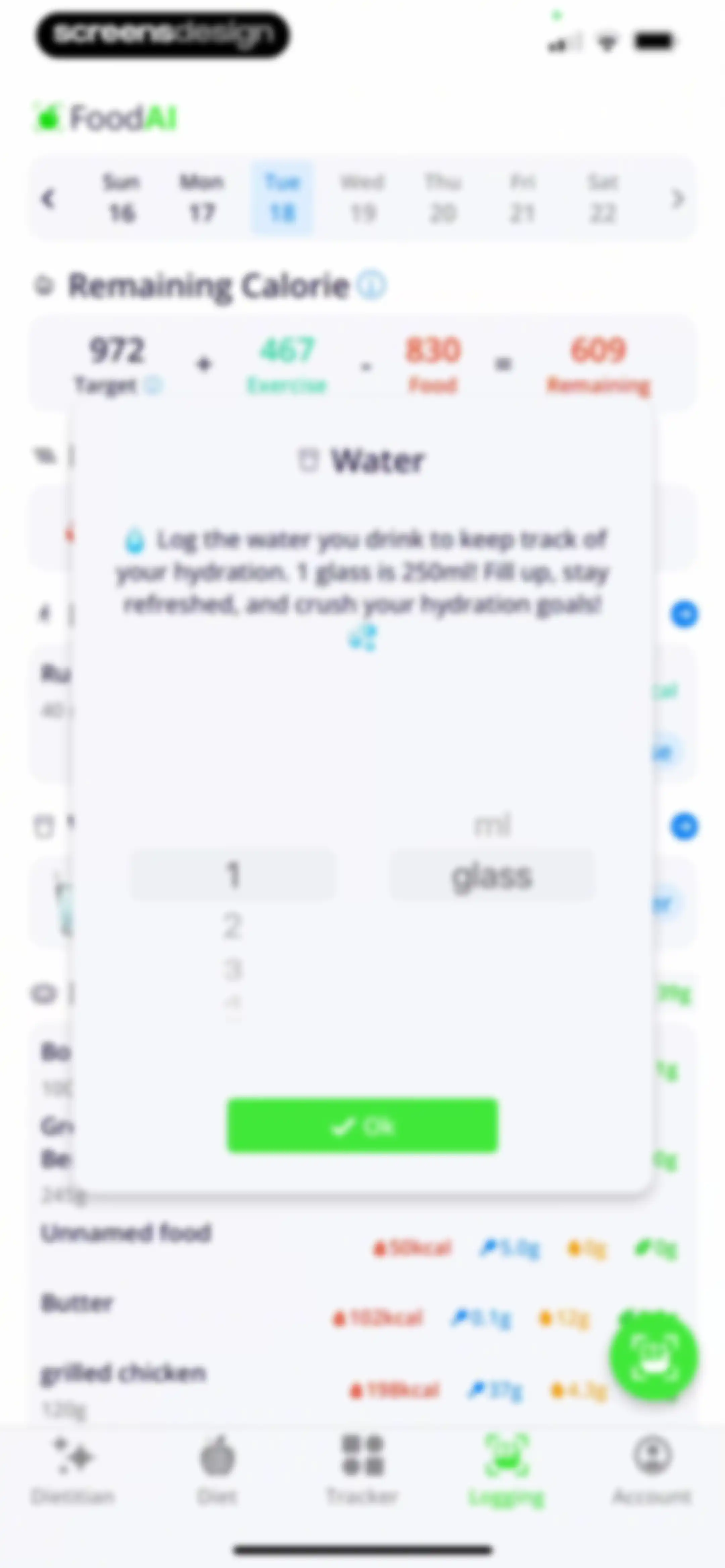 Calorie Tracker・Diet: Food AI screen 95
