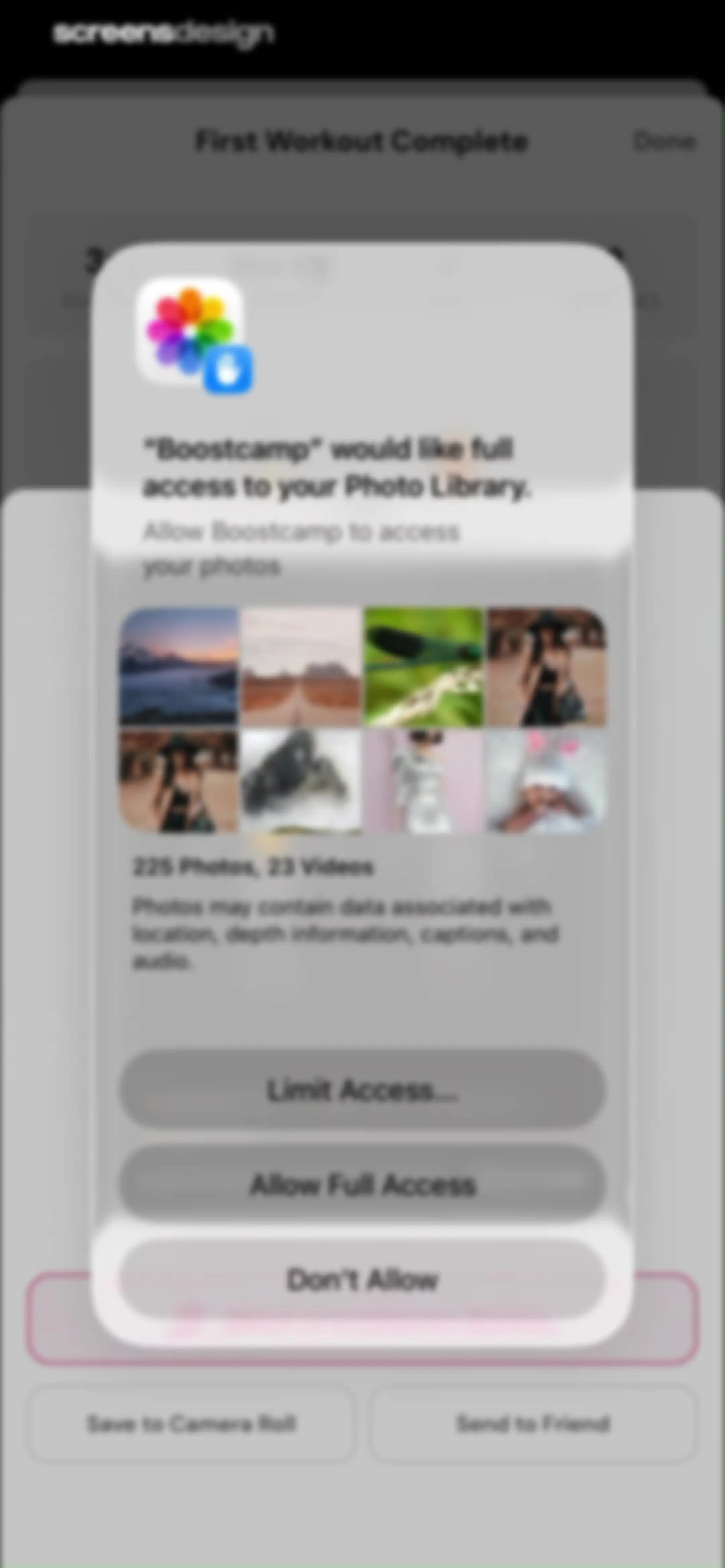 Boostcamp: Workout Programs screen 84