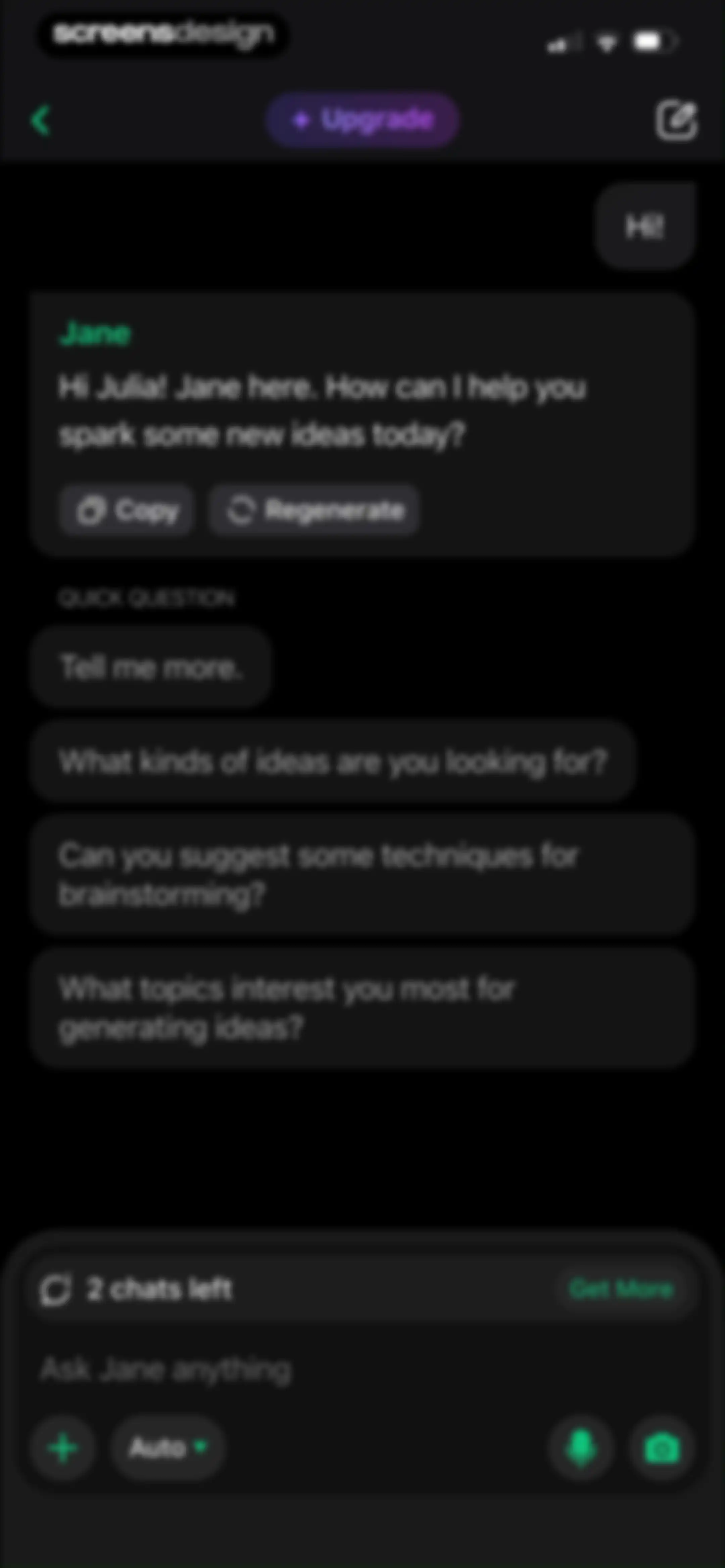 Chat AI 5: AI Agent & Video screen 23