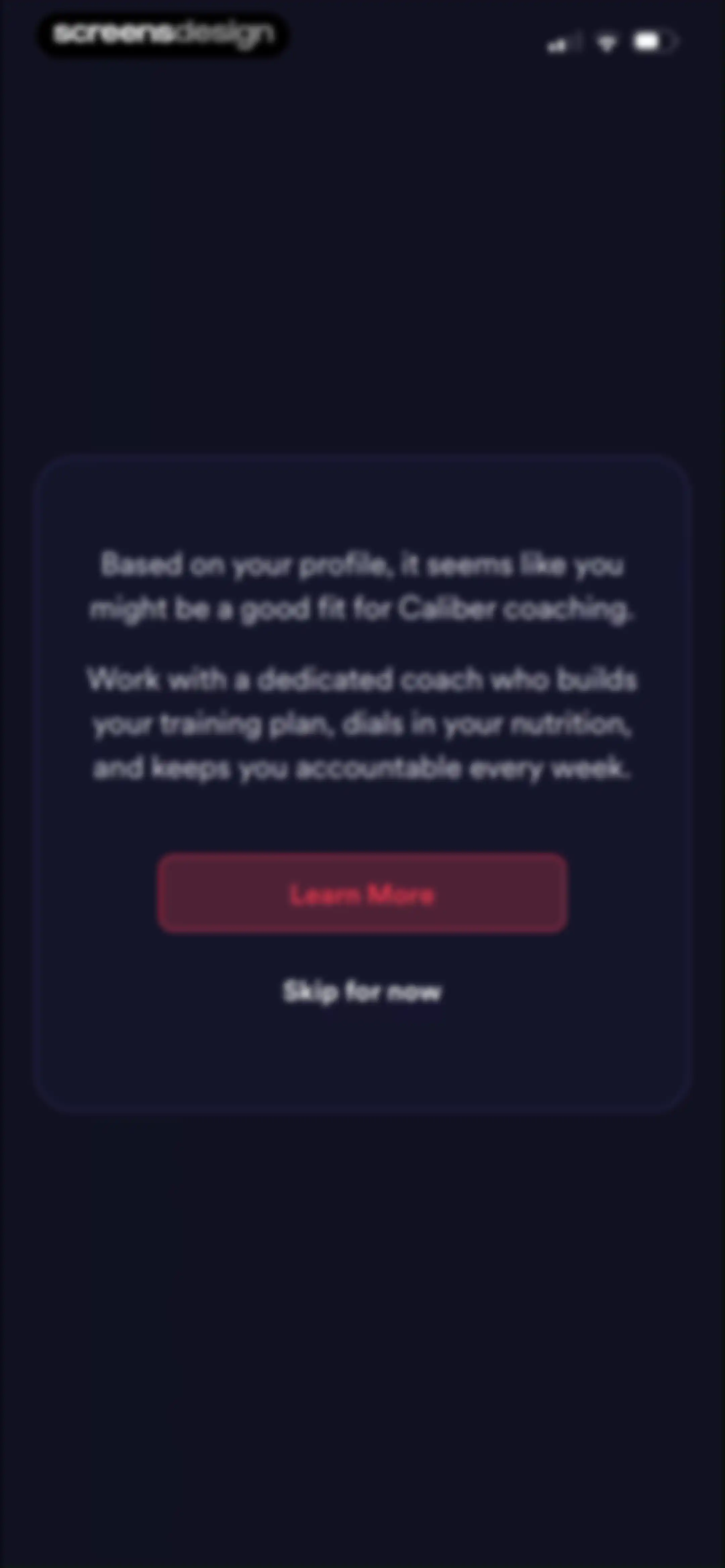 Caliber: Strength Training screen 47