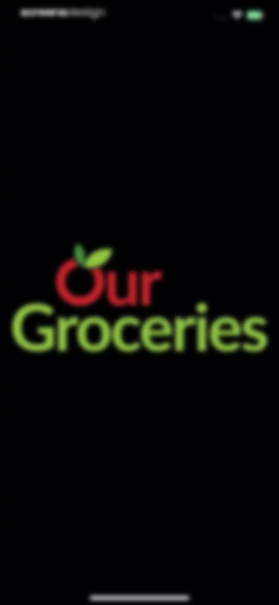 Our Groceries Shopping List screen 1