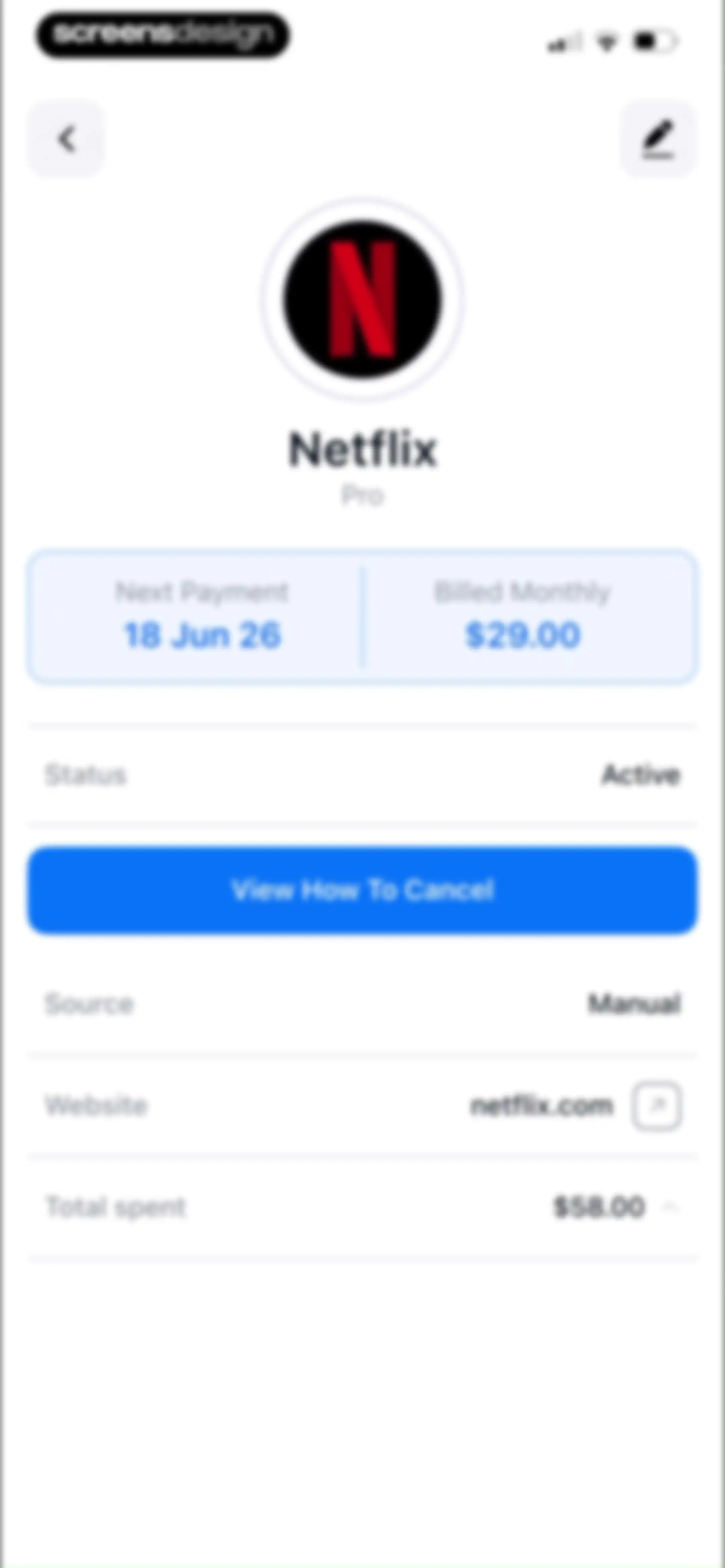 Feenko: Cancel Subscription screen 47