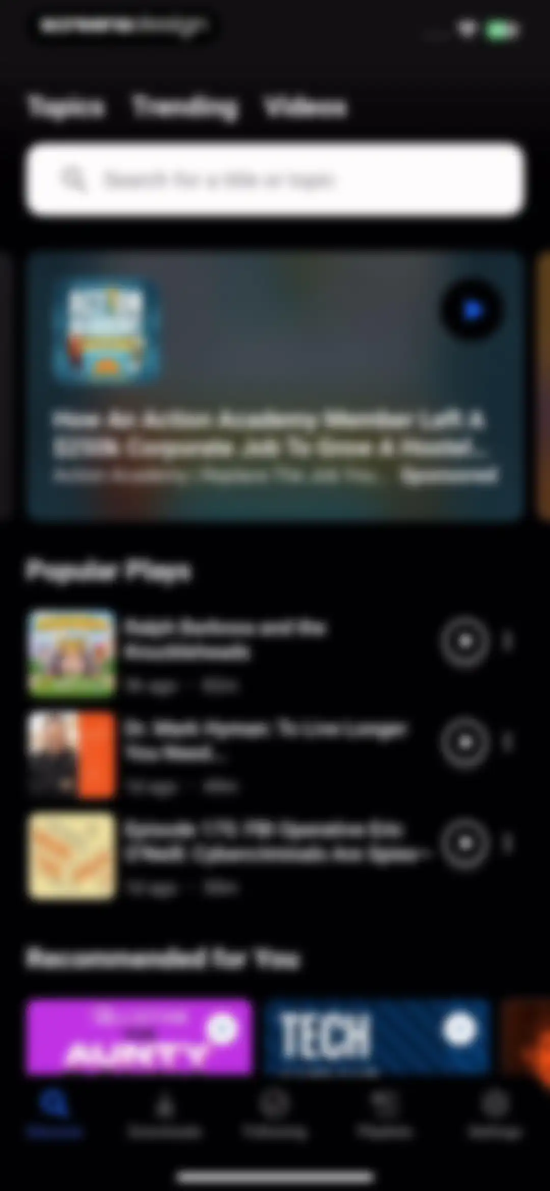 Breaker—The social podcast app screen 16