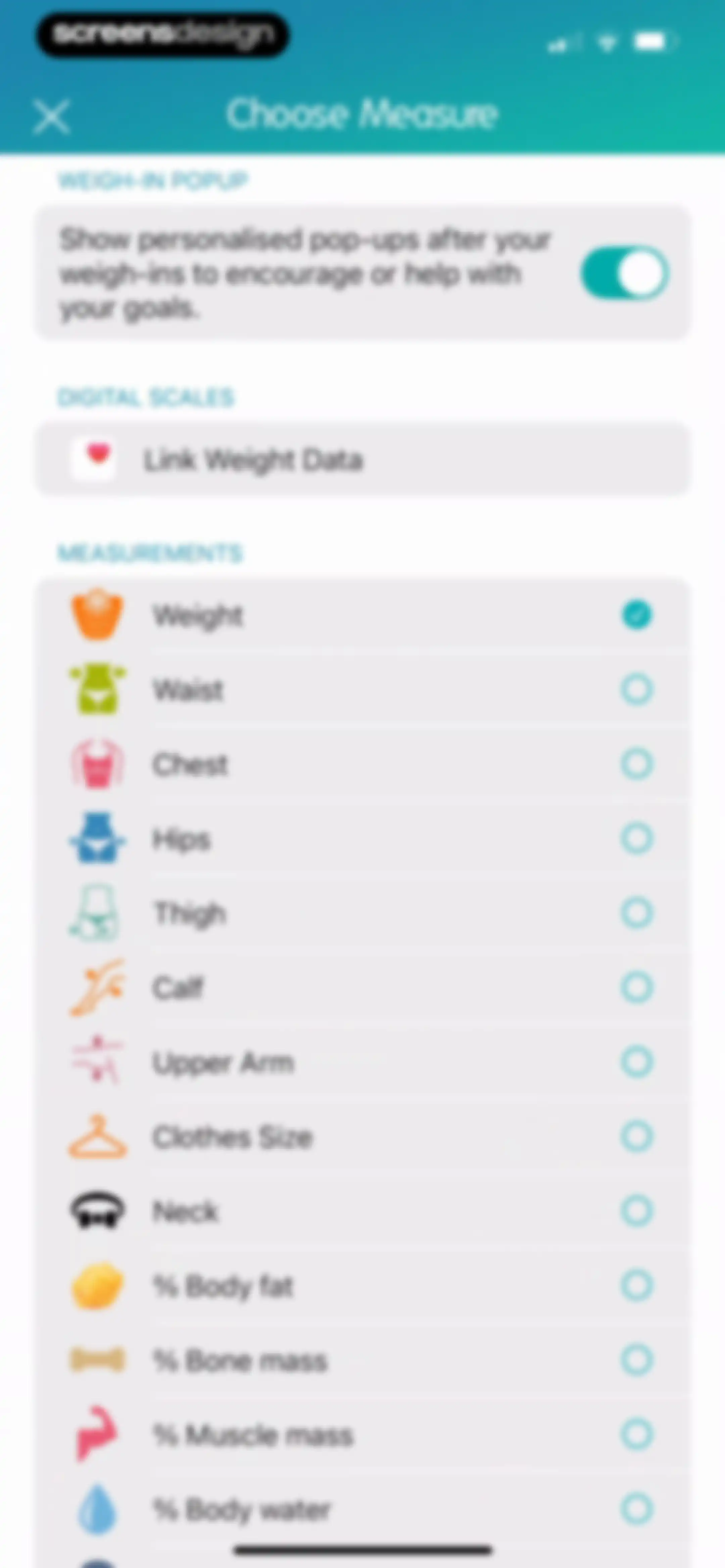 Calorie Counter + screen 112