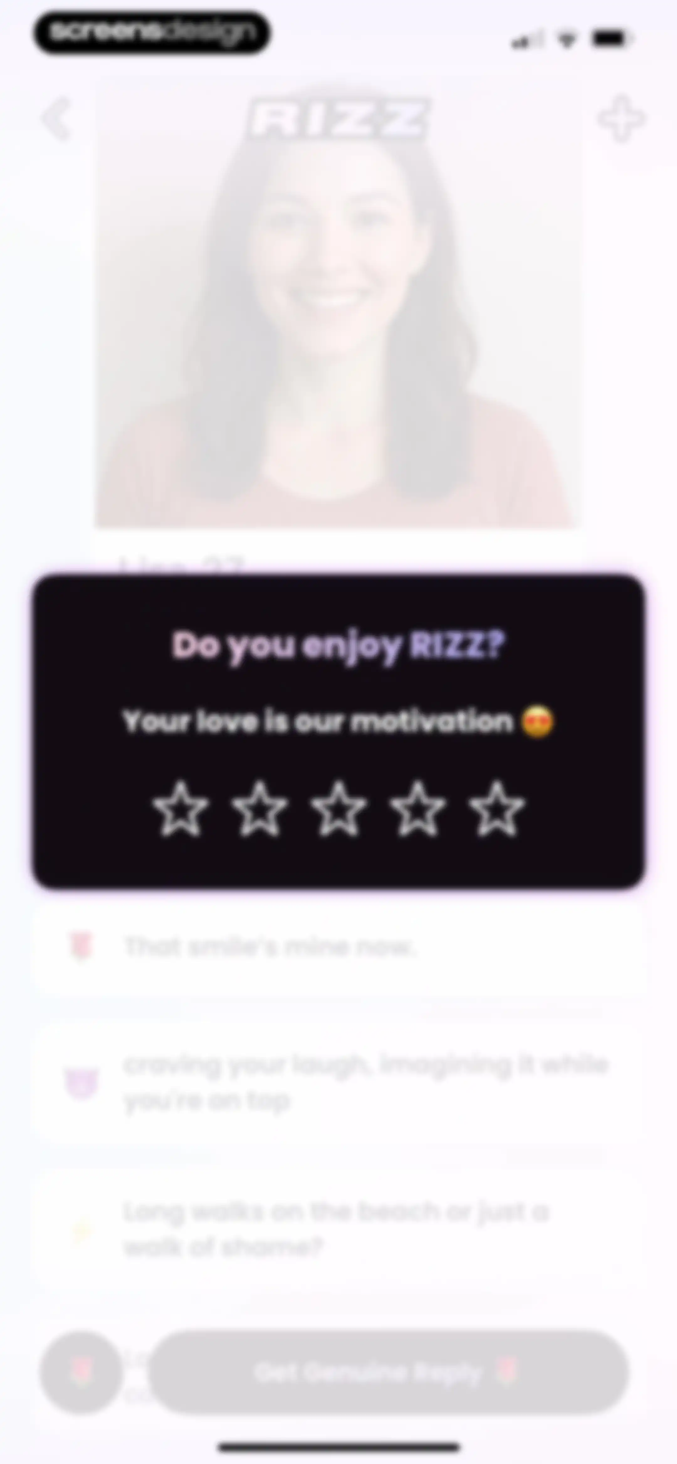 RIZZ screen 33