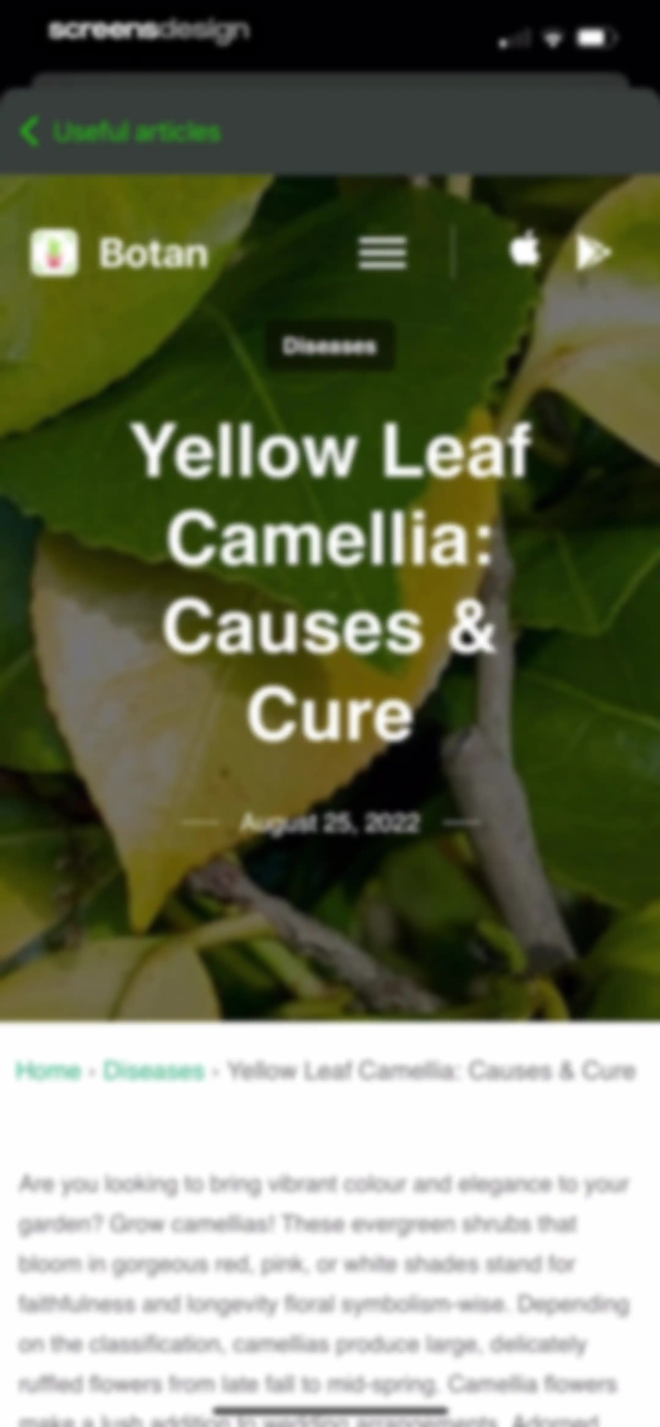 Plant Identifier & Care App screen 130