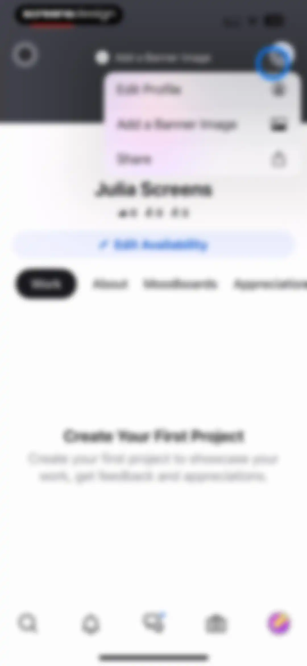 Behance – Creative Portfolios screen 146