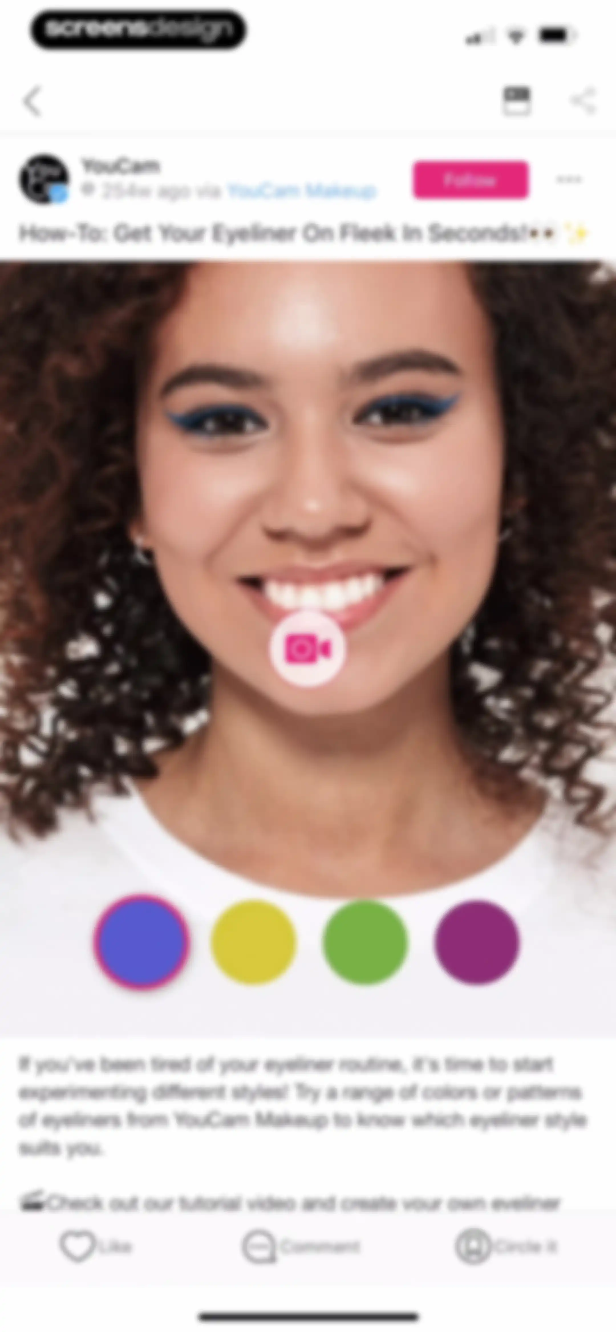 YouCam Makeup: Face Editor screen 57