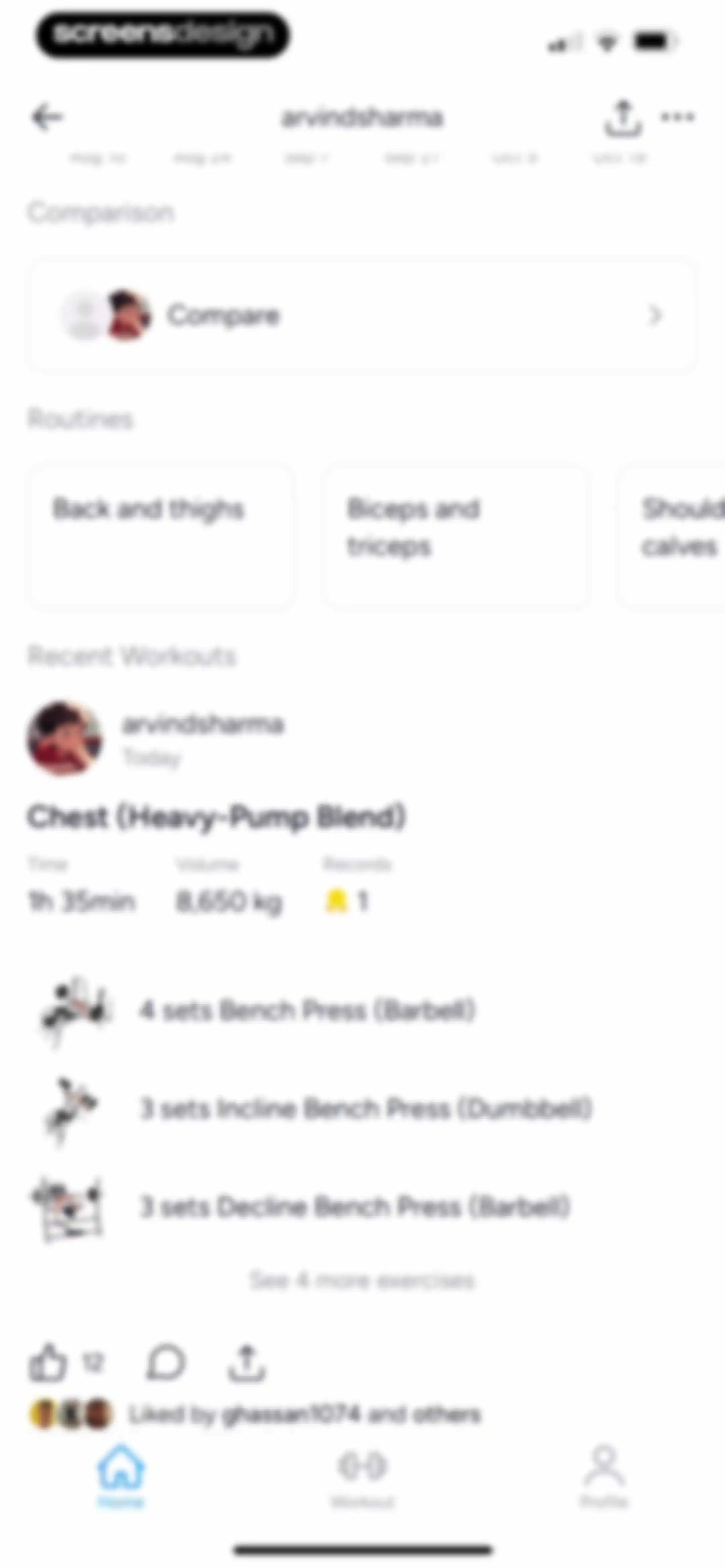 Hevy - Workout Tracker Gym Log screen 109