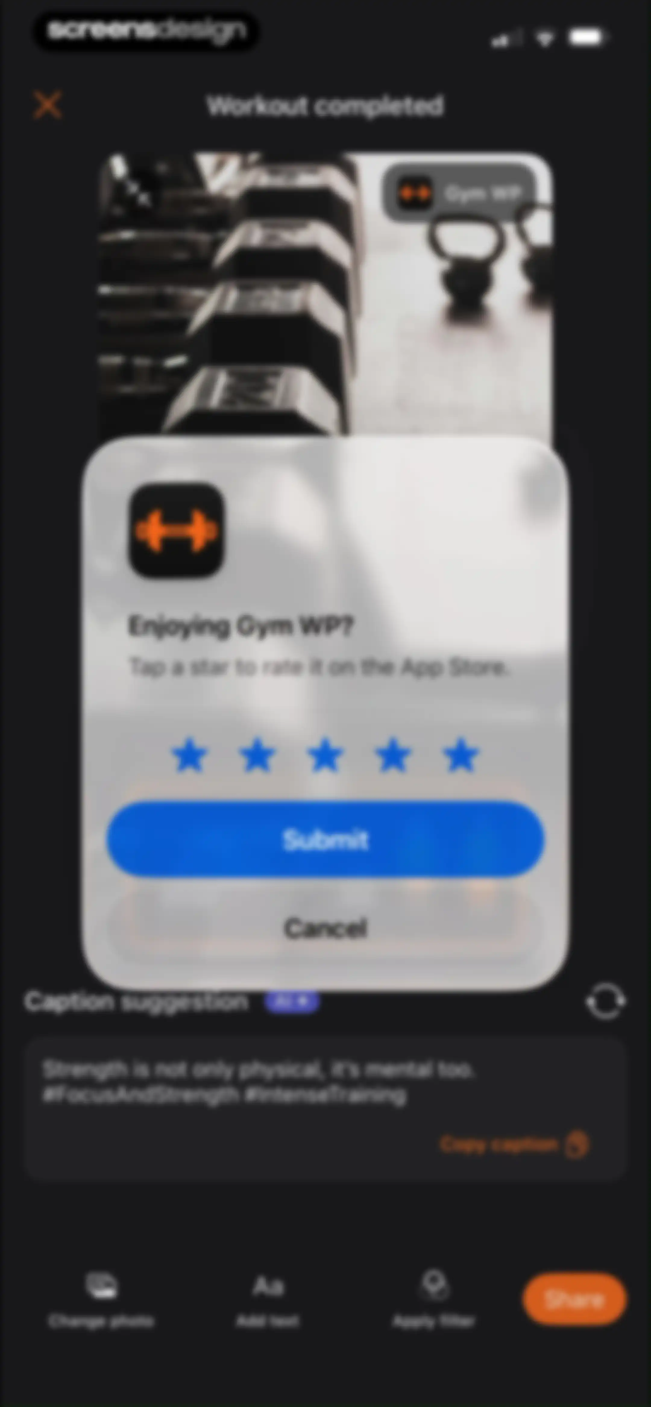 Gym WP - Workout Planner & Log screen 73