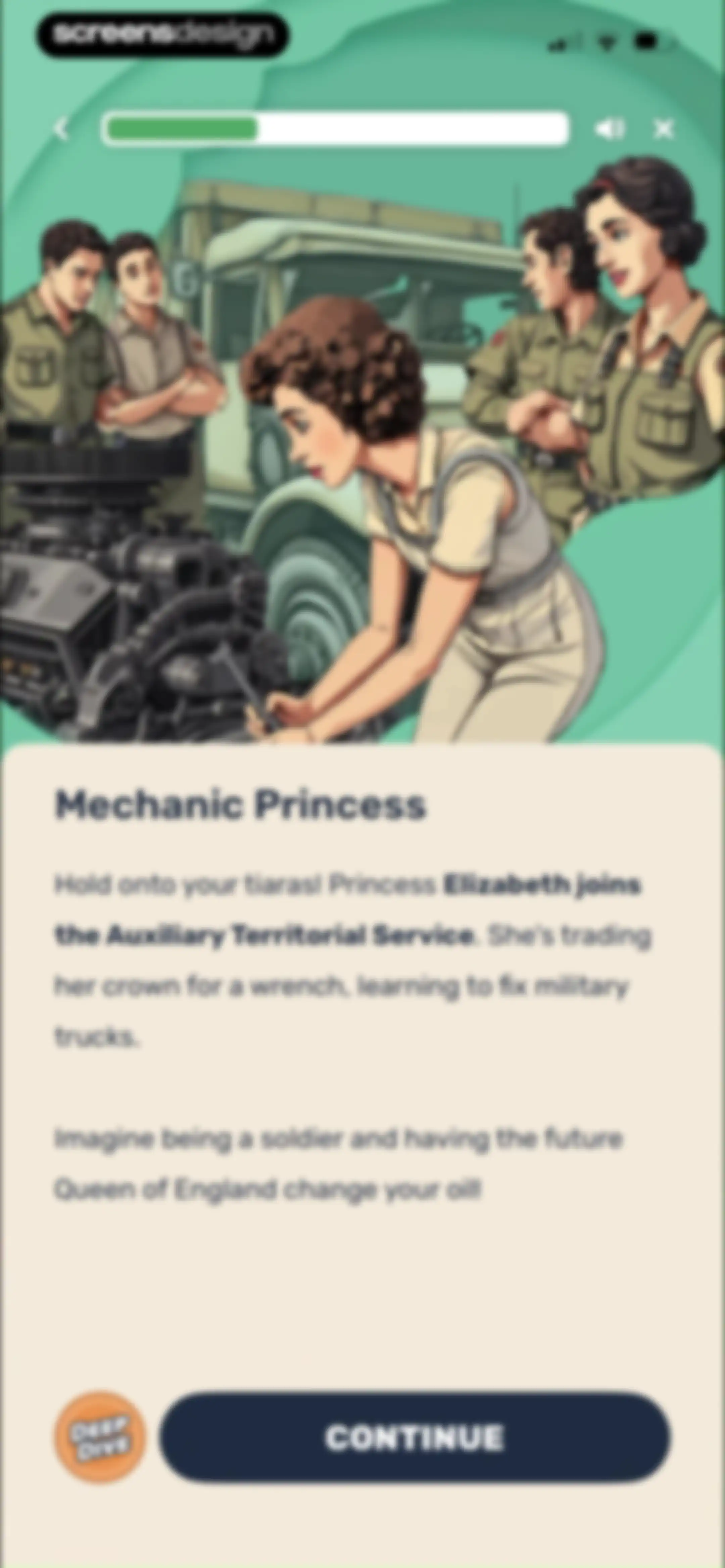 Paladin: Learn History screen 49