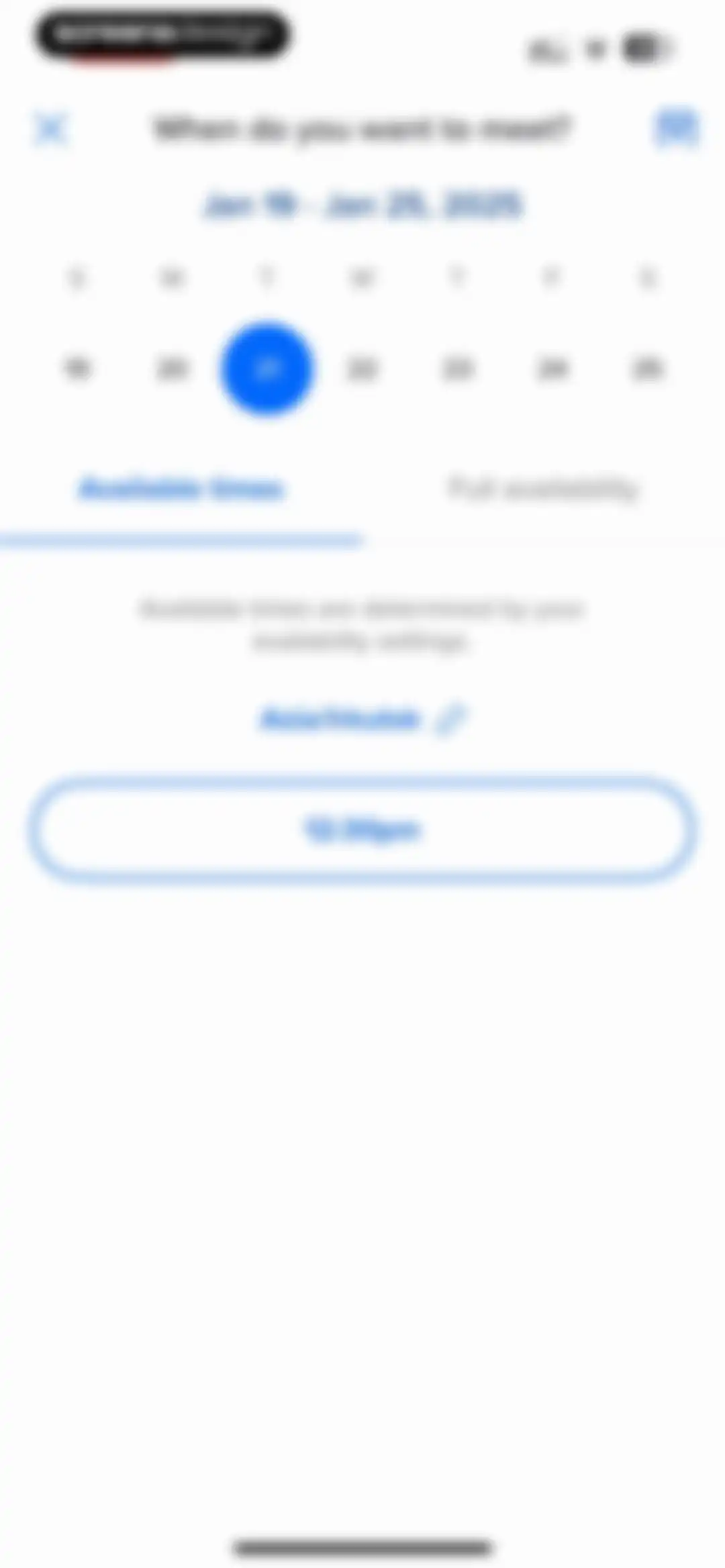Calendly Mobile screen 74