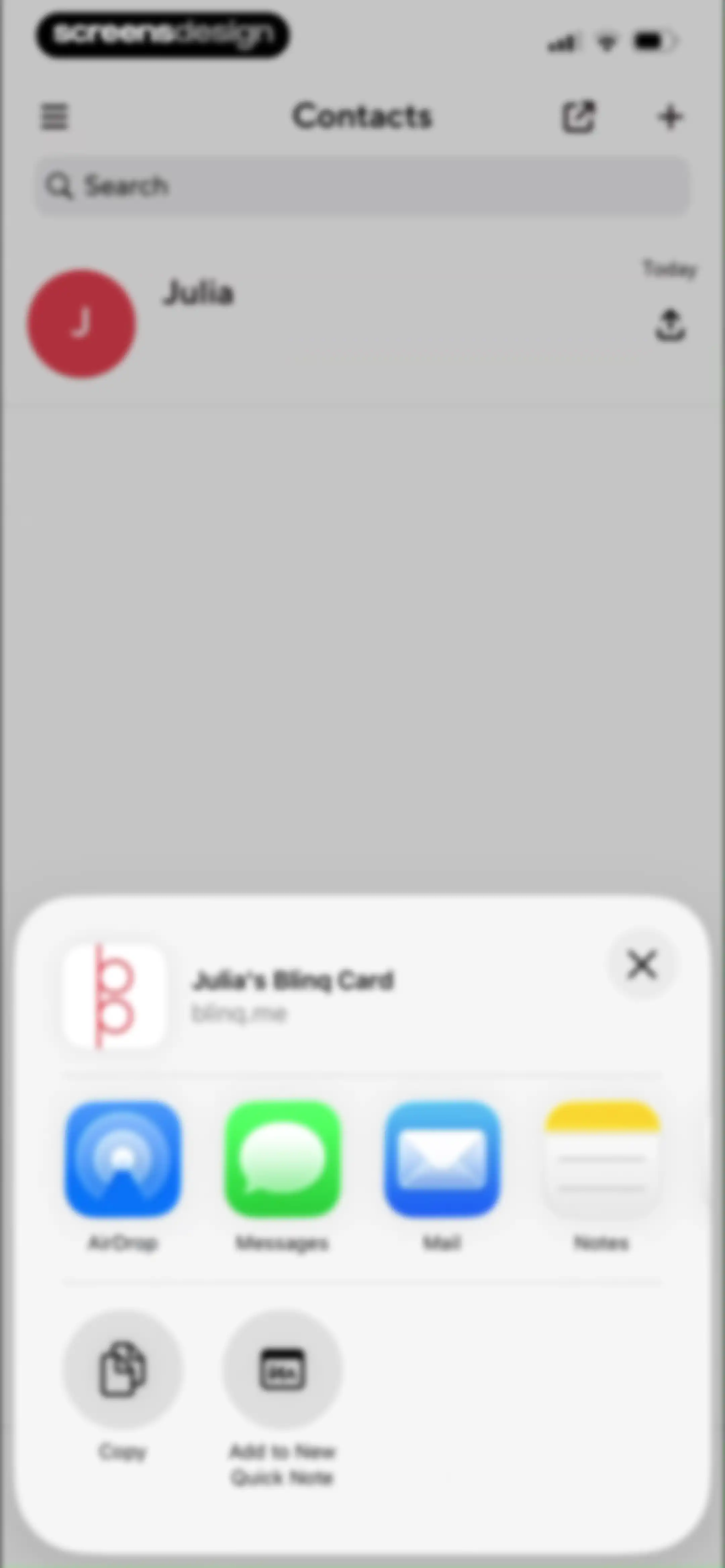 Blinq: Digital Business Card screen 103