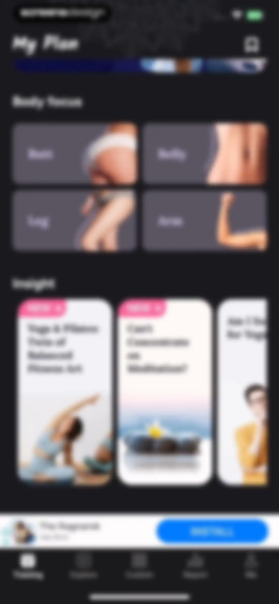 Yoga for Beginners, Pilates+ screen 95