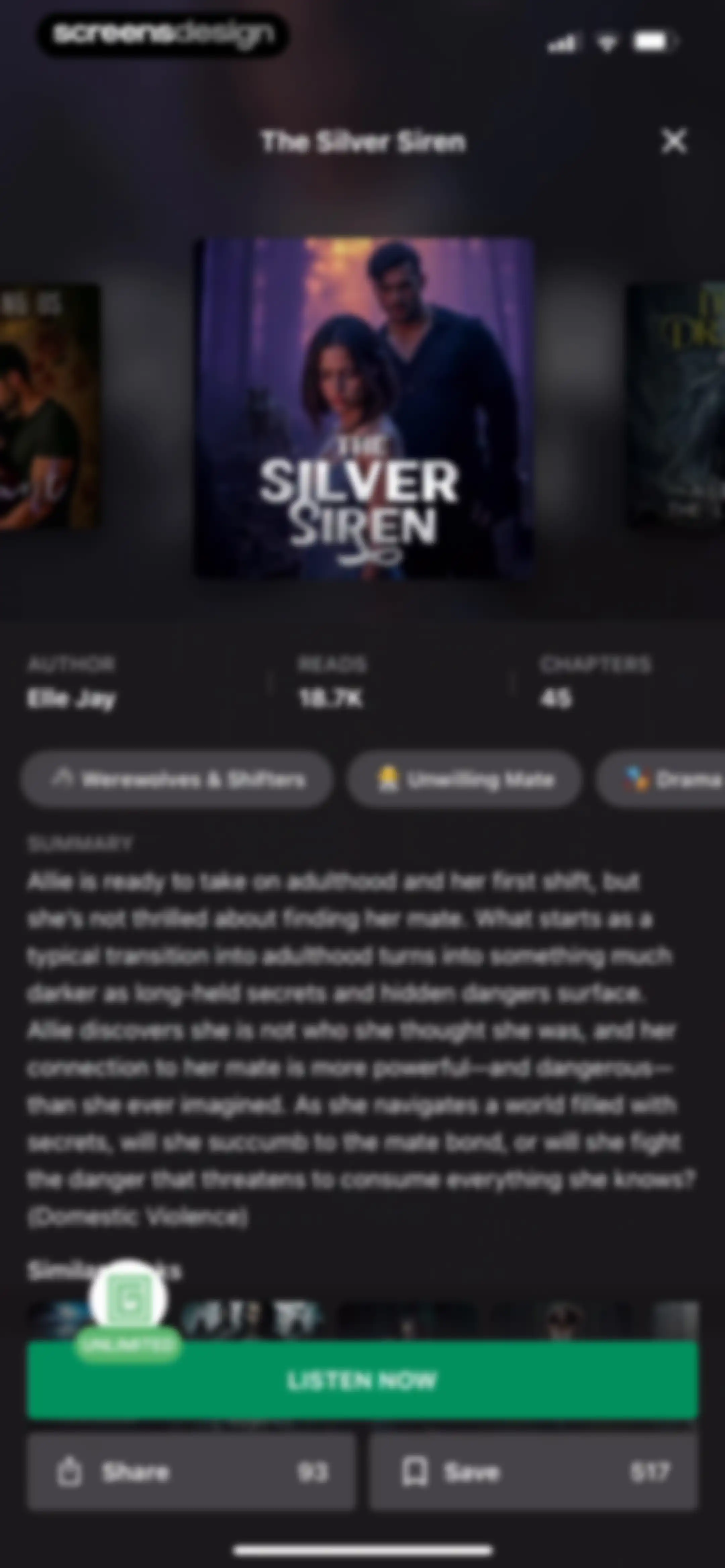 Galatea: Books & Audiobooks screen 72