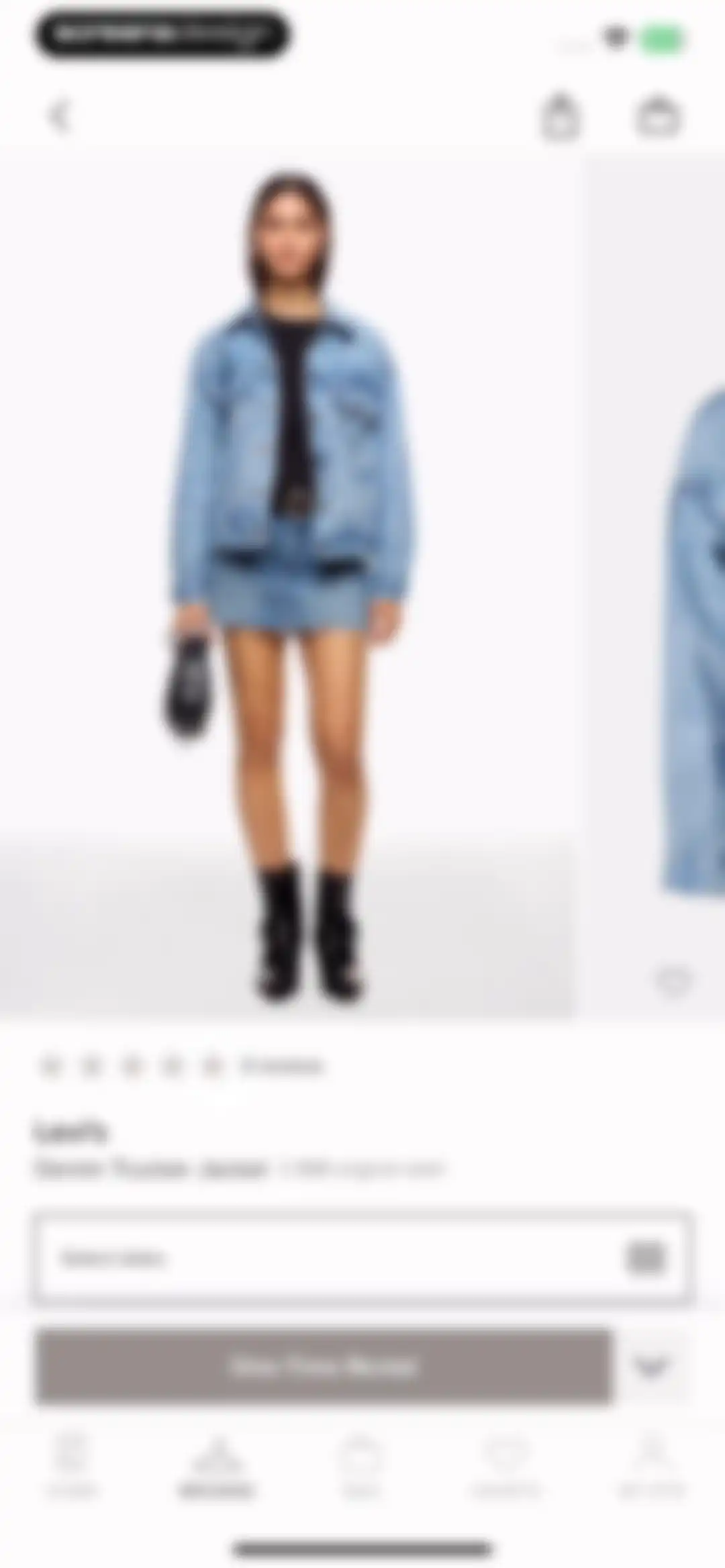 Rent the Runway (RTR) screen 54