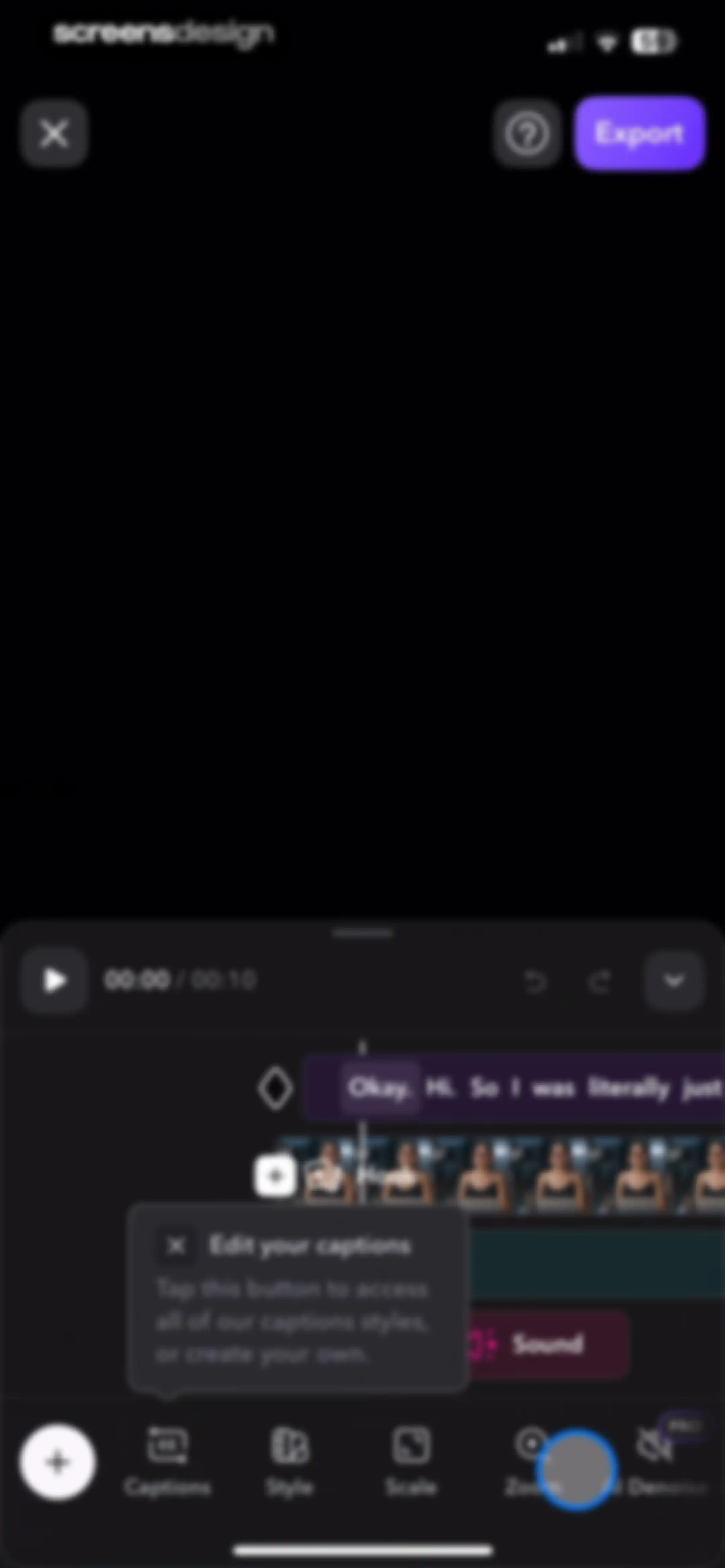 Captions: AI Edits Your Video screen 24