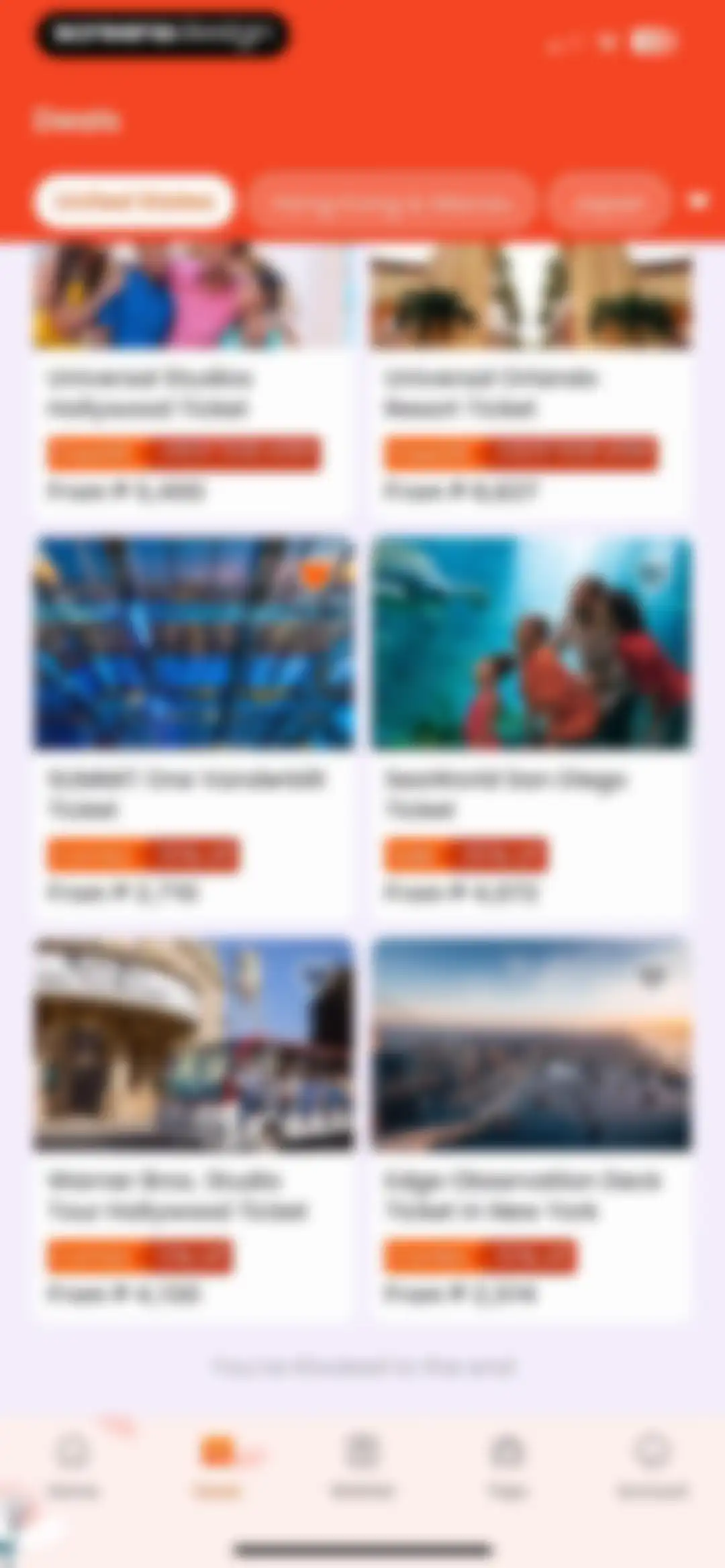 Klook: Travel & Activities screen 105