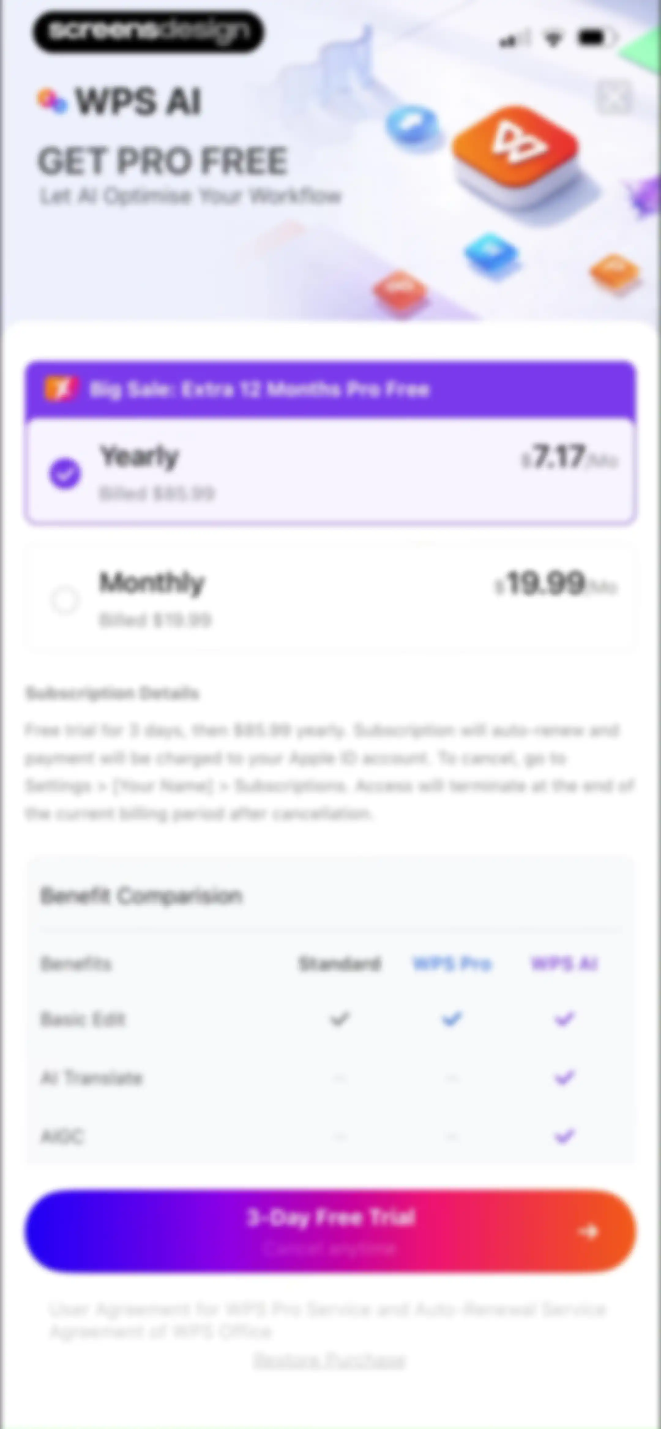 WPS Office-AI Doc, PDF, Sheet screen 176