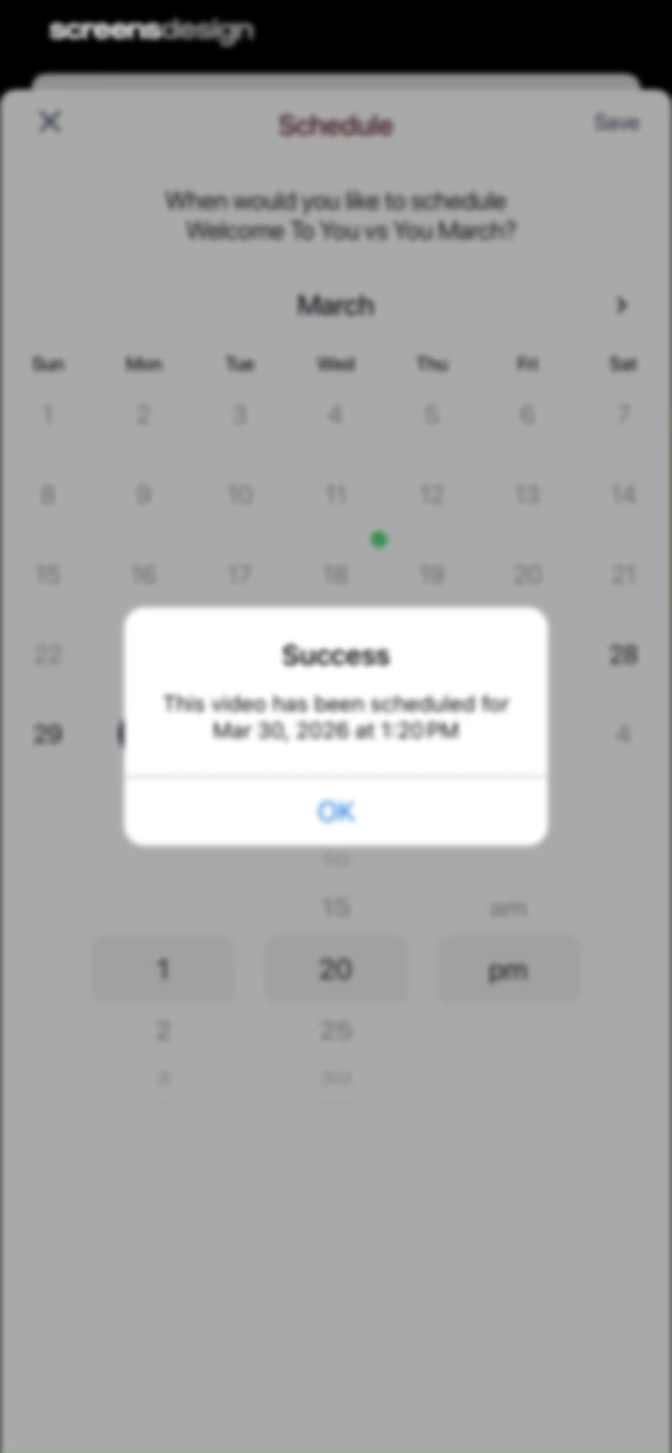 Barre Definition screen 88