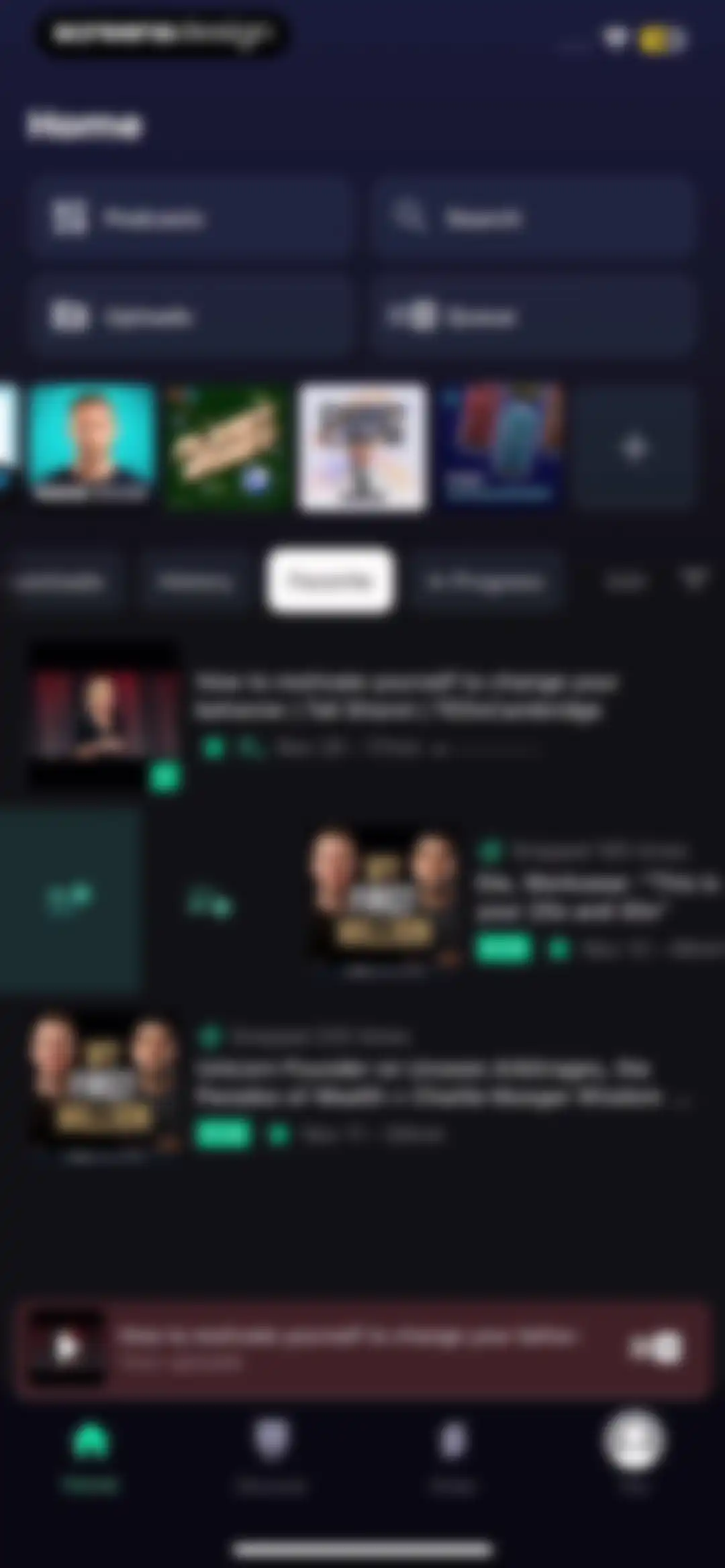 Snipd | AI Podcast Player screen 127