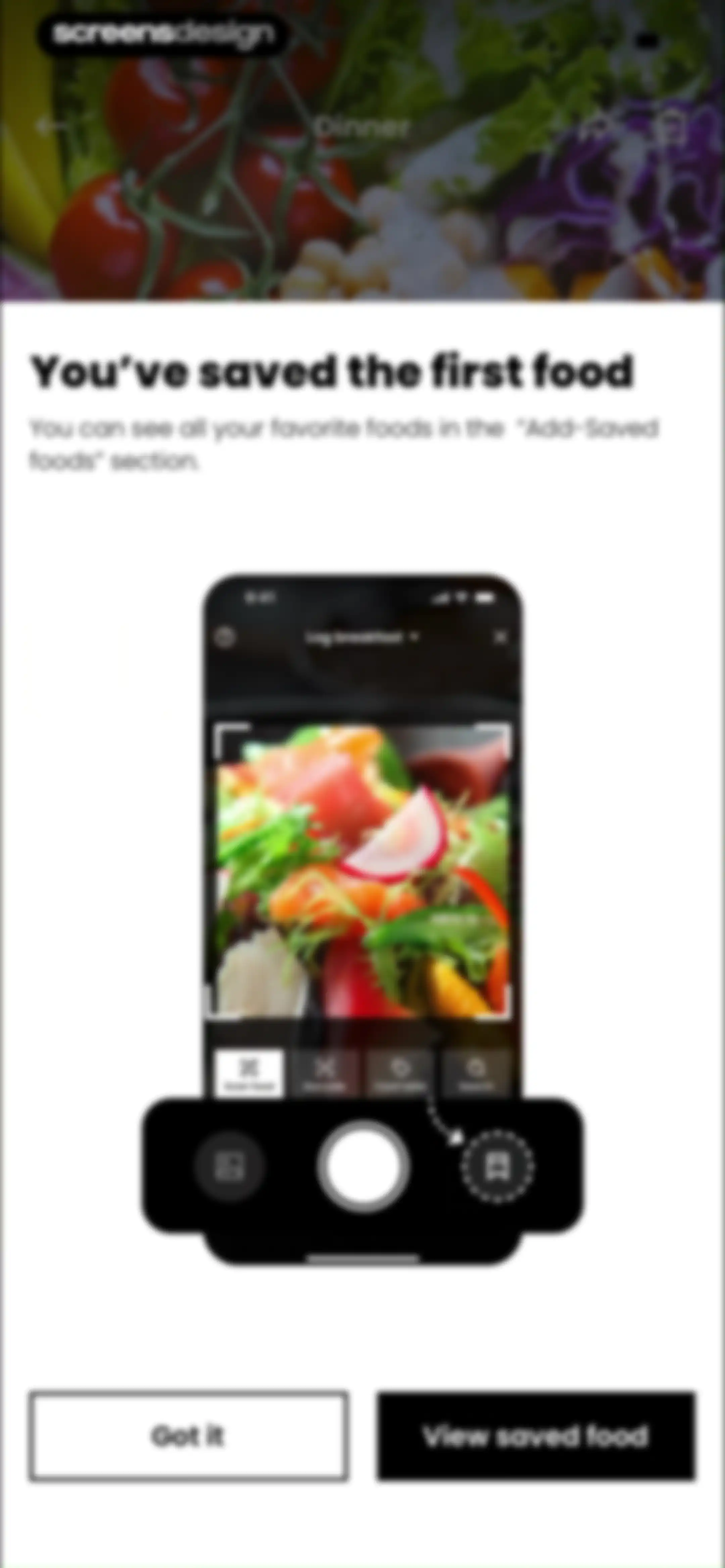 CalDiet - Food Analysis Pal screen 106