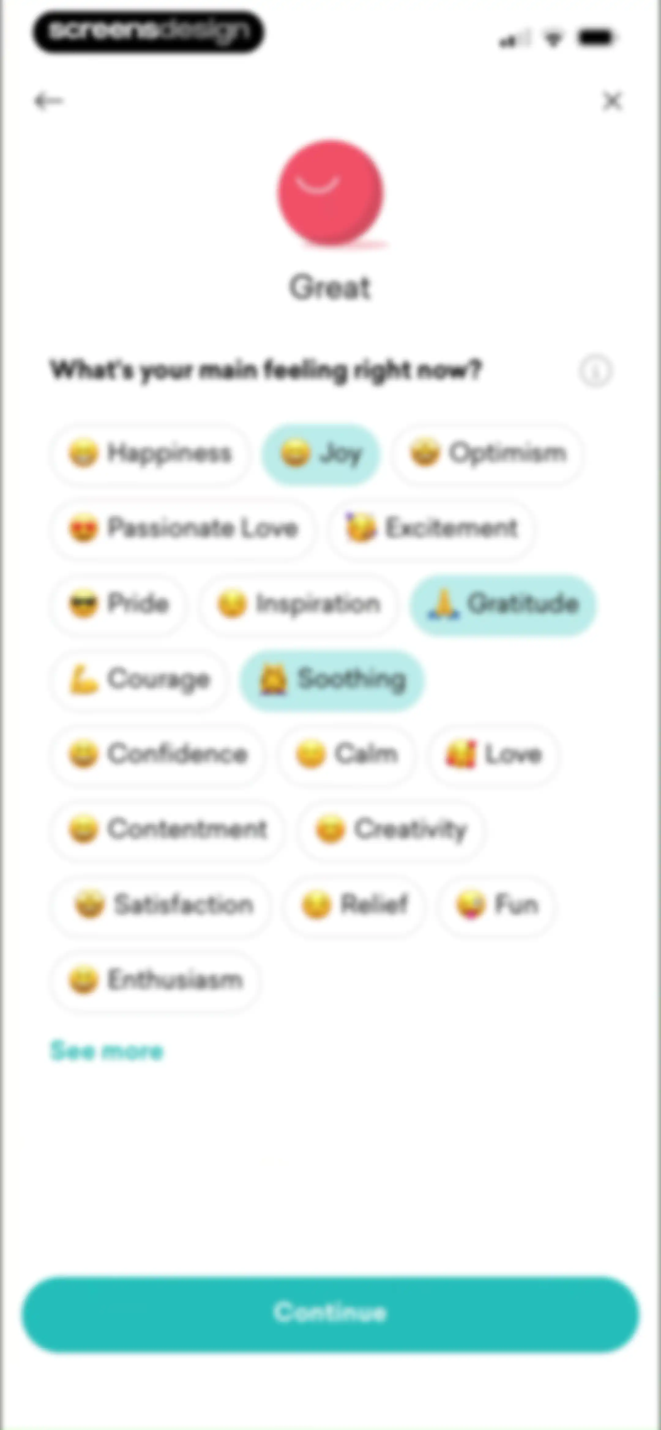 MindDay: Mental Health, Stress screen 129