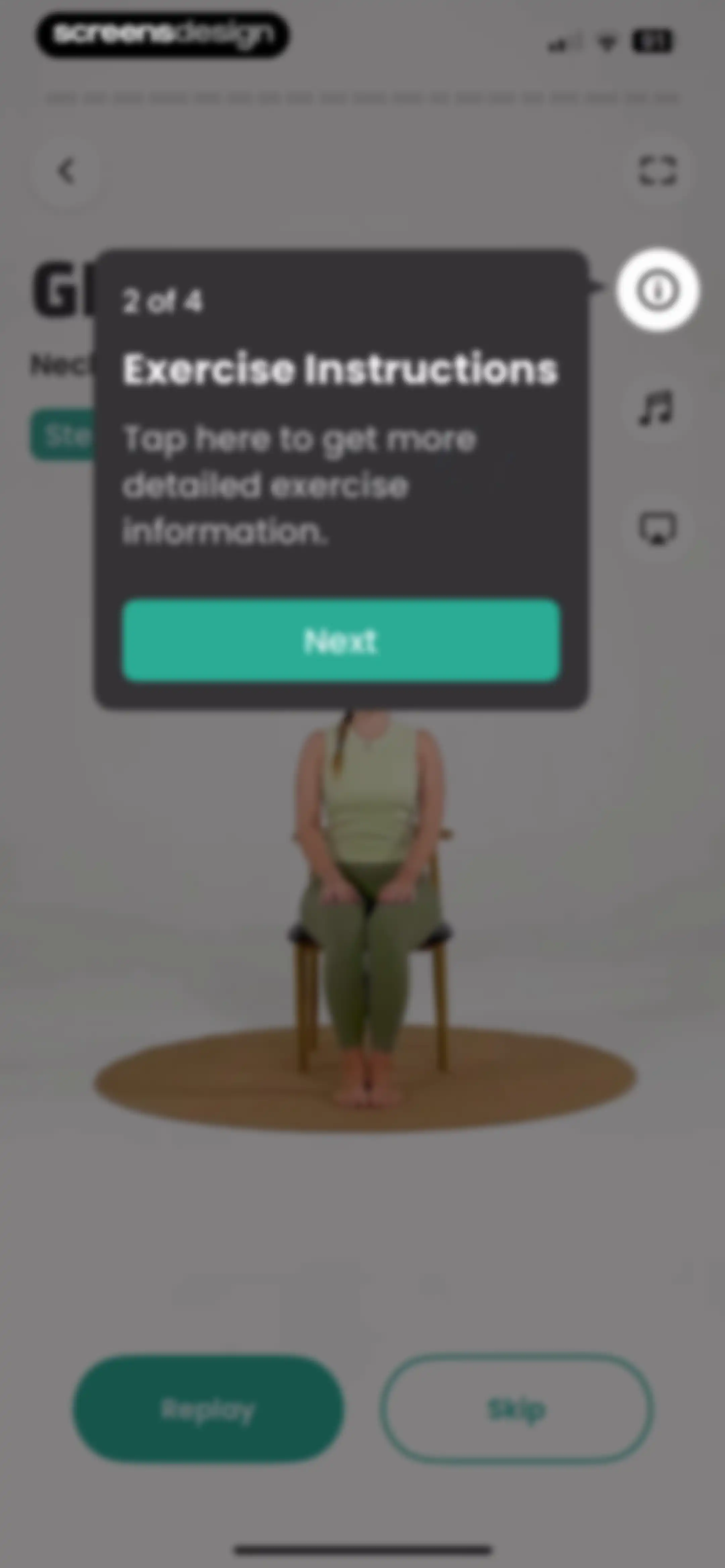 Workout for Seniors: SeniorFit screen 74