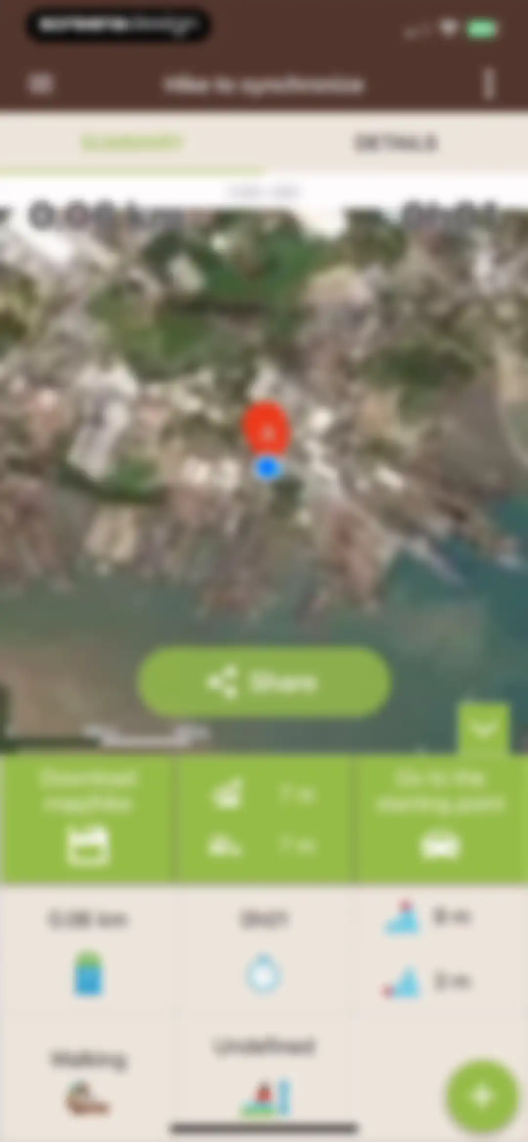 Visorando Walking Routes screen 28