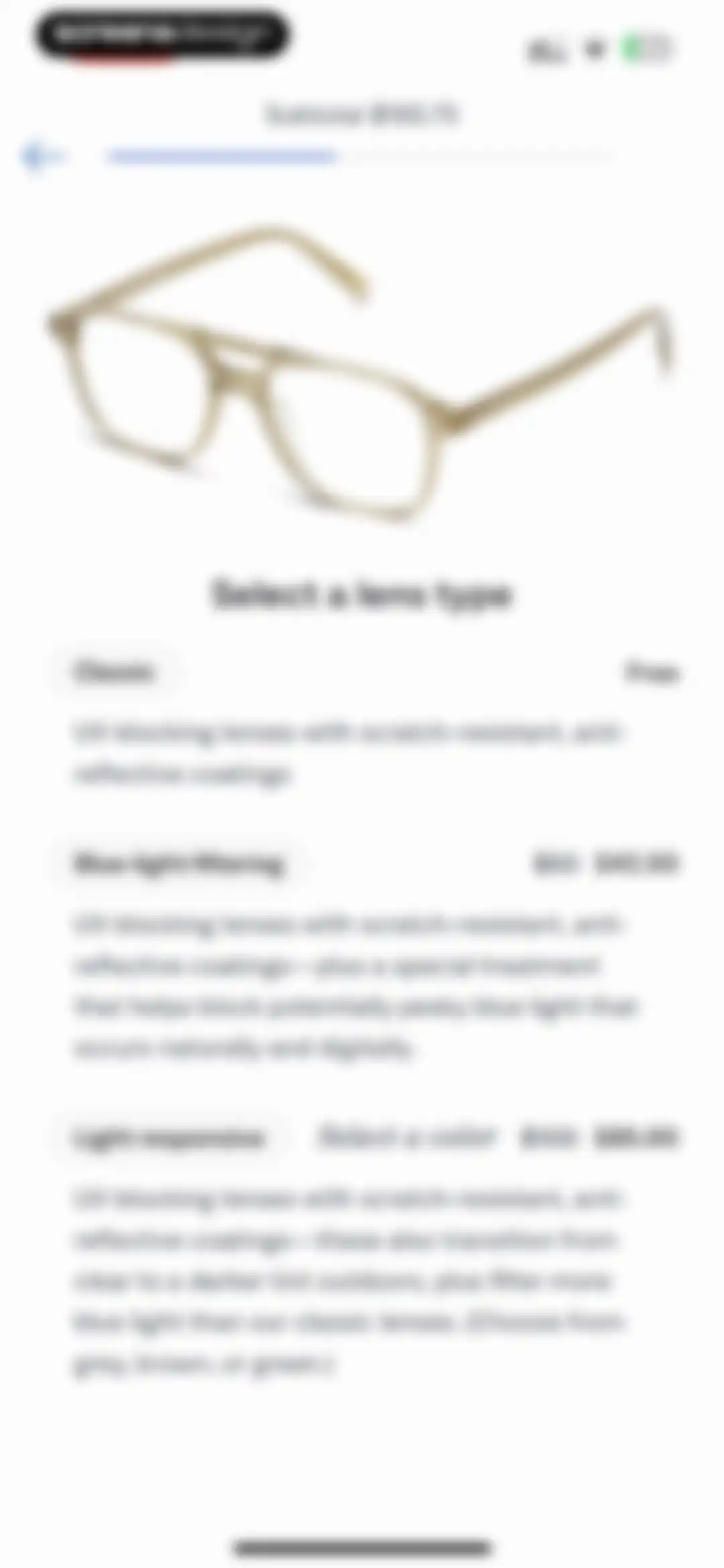Warby Parker screen 9