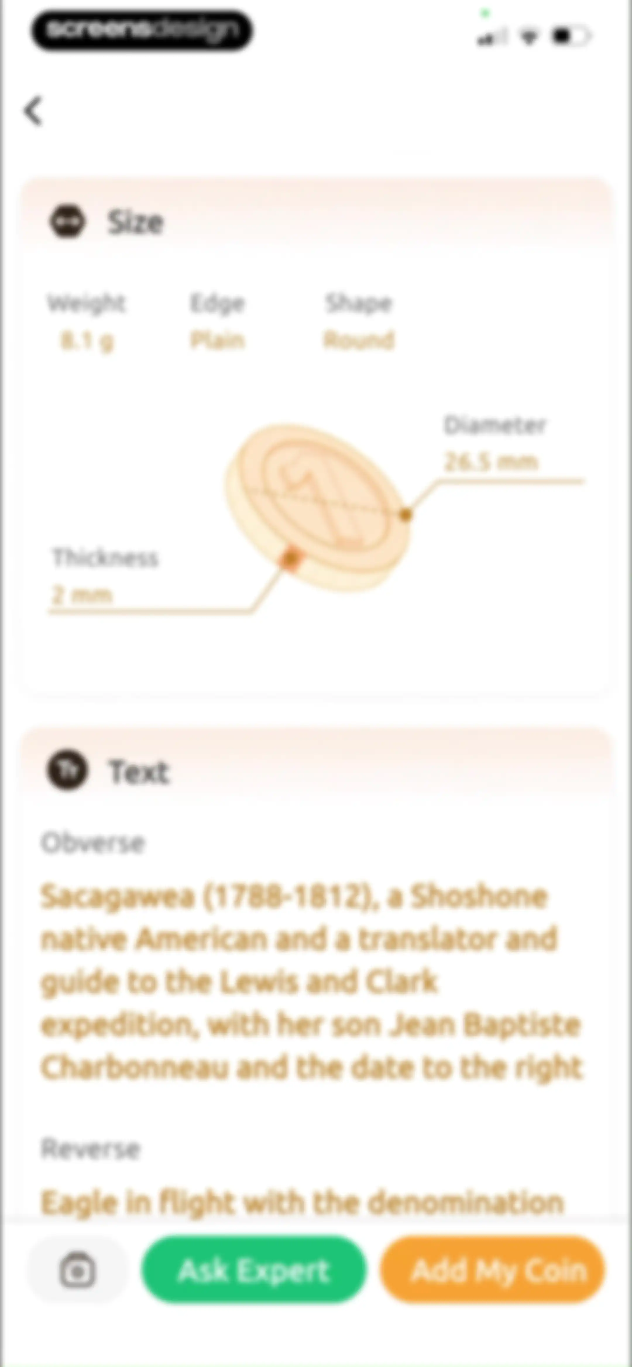 ChatCoin: Coin Identifier screen 19